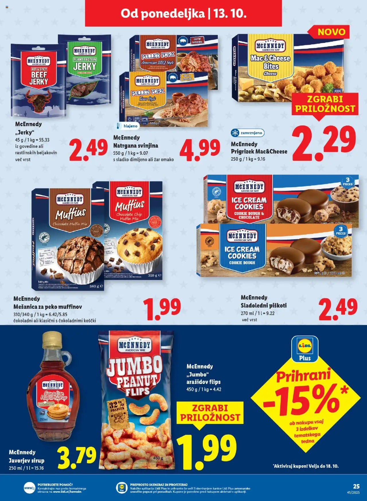 Novi Lidl katalog ponudbe – veljaven od 09.10.2025 | Stran: 41 | Izdelki: Zar, Sirup, Flips, Piskoti
