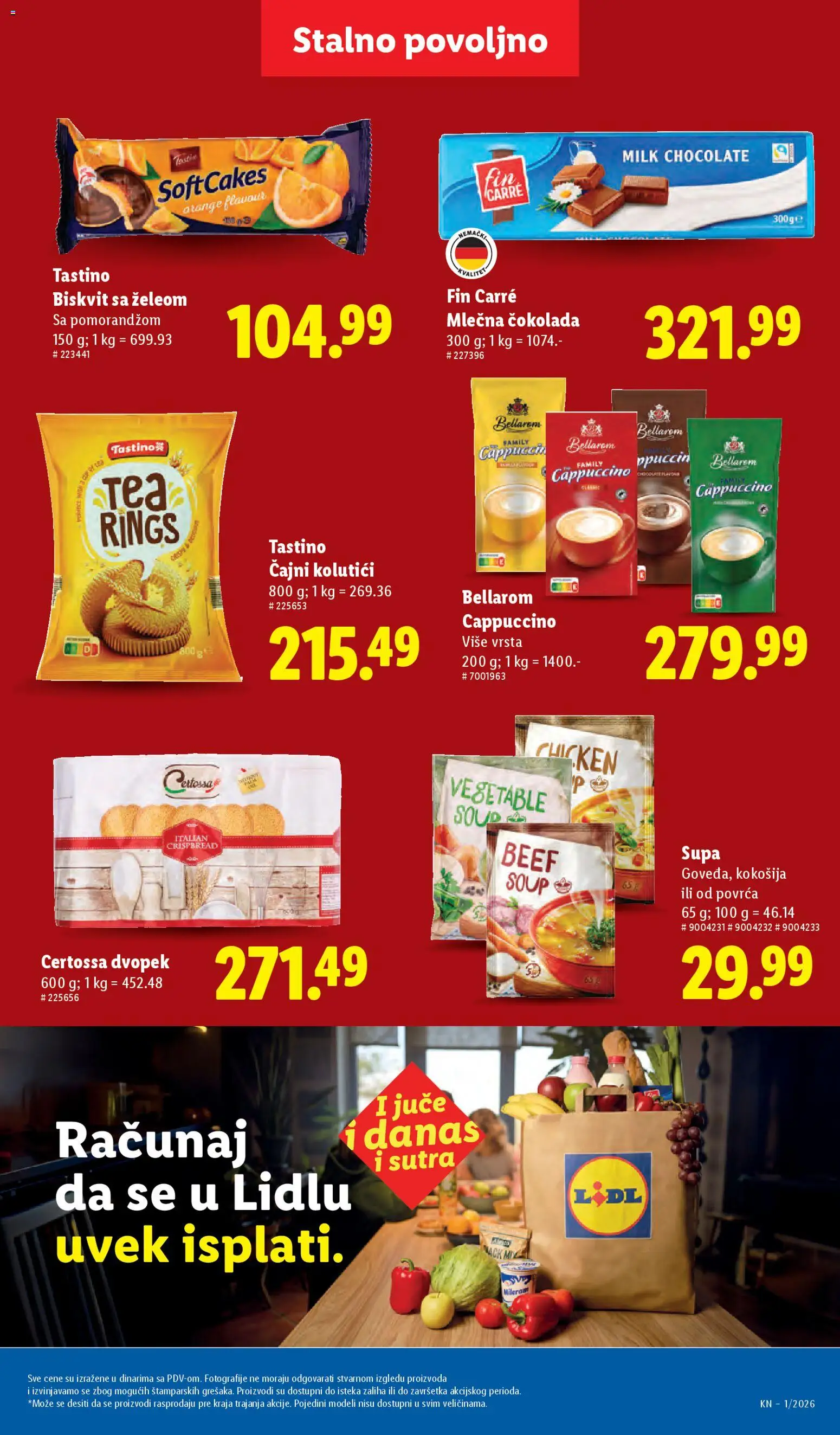 Lidl katalog - važi od 02.01.2026 | Strana: 35 | Proizvode: Čokolada, Mlečna čokolada