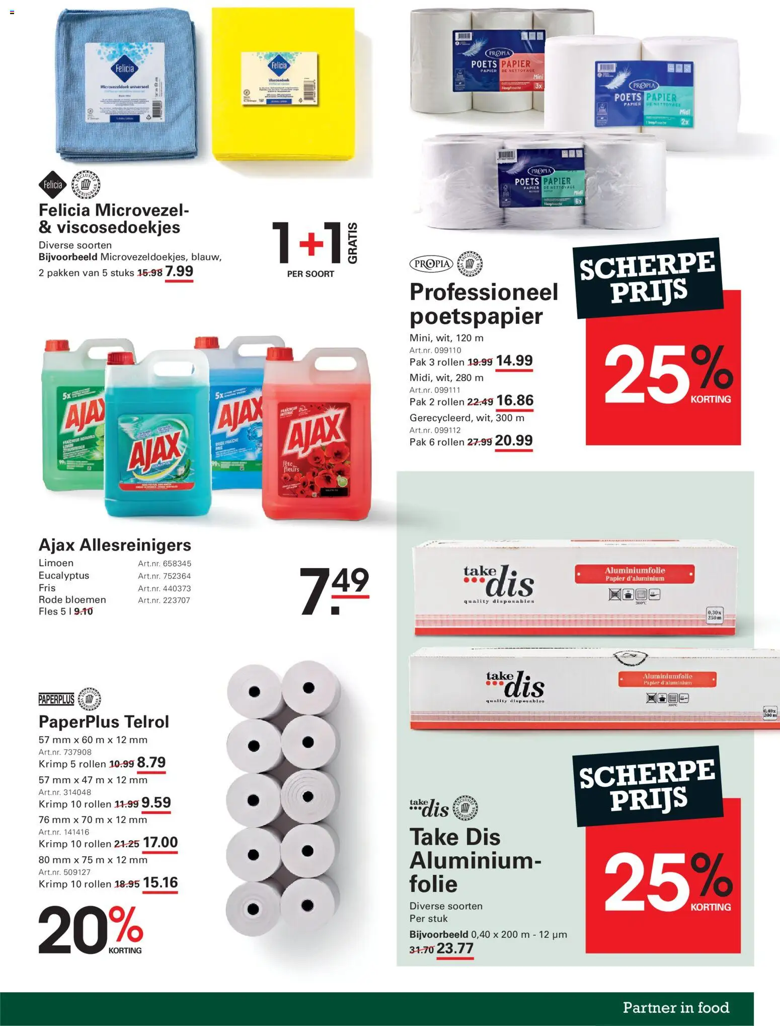 {H1} | Pagina: 23 | Producten: Bloemen, Papier, Fehérje, Limoen