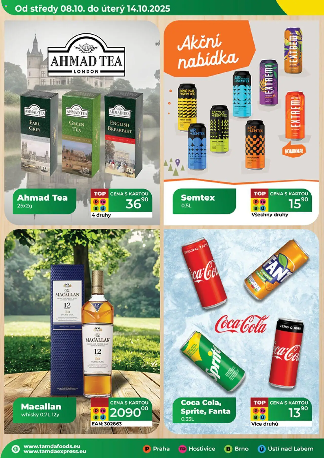 Tamda Foods leták od 08.10.2025 | Strana: 16 | Produkty: Whisky, Fanta, Sprite, Ahmad tea