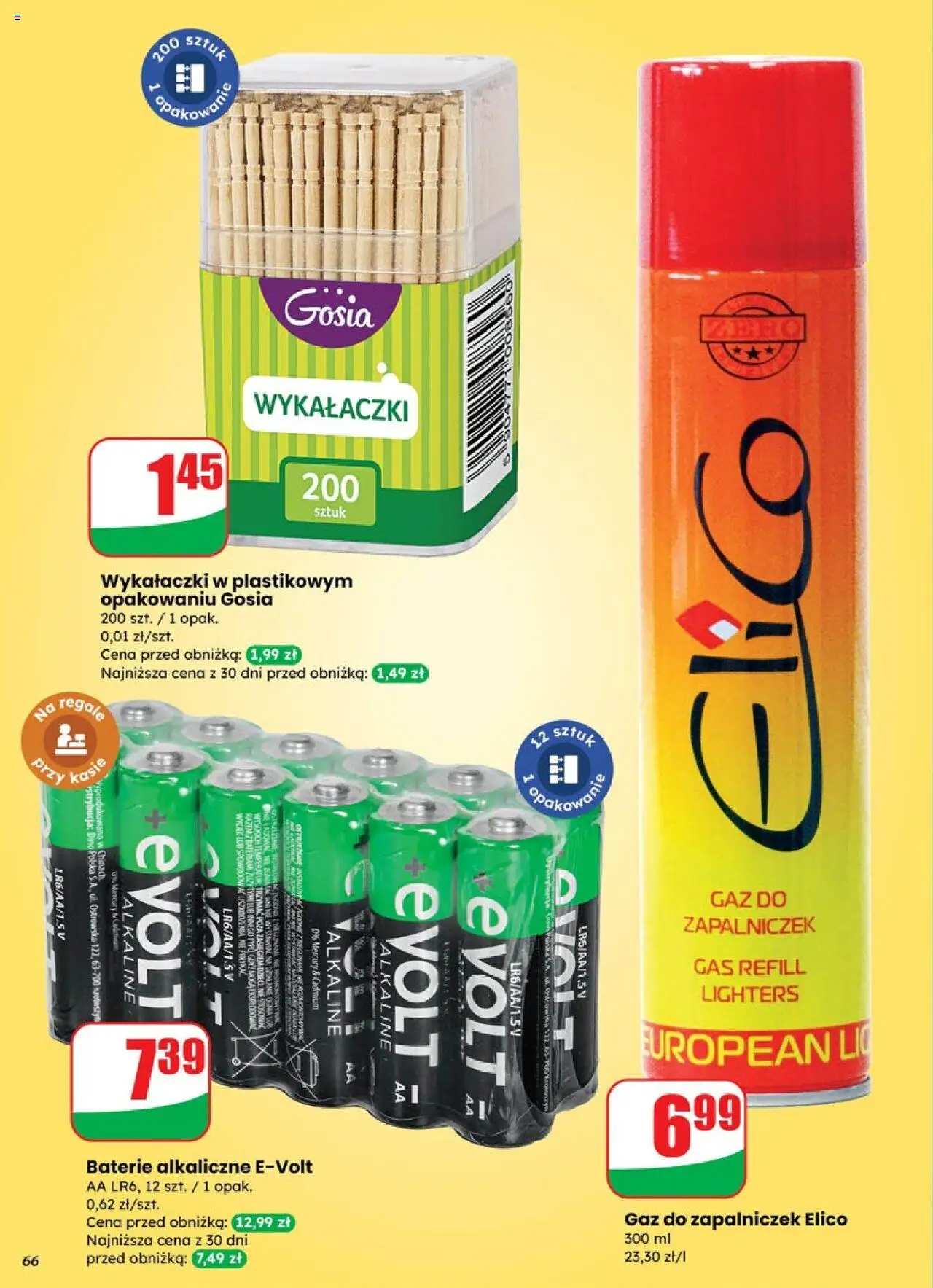 Dino Gazetka od 17.09.2025 | Strona: 66 | Produkty: Baterie