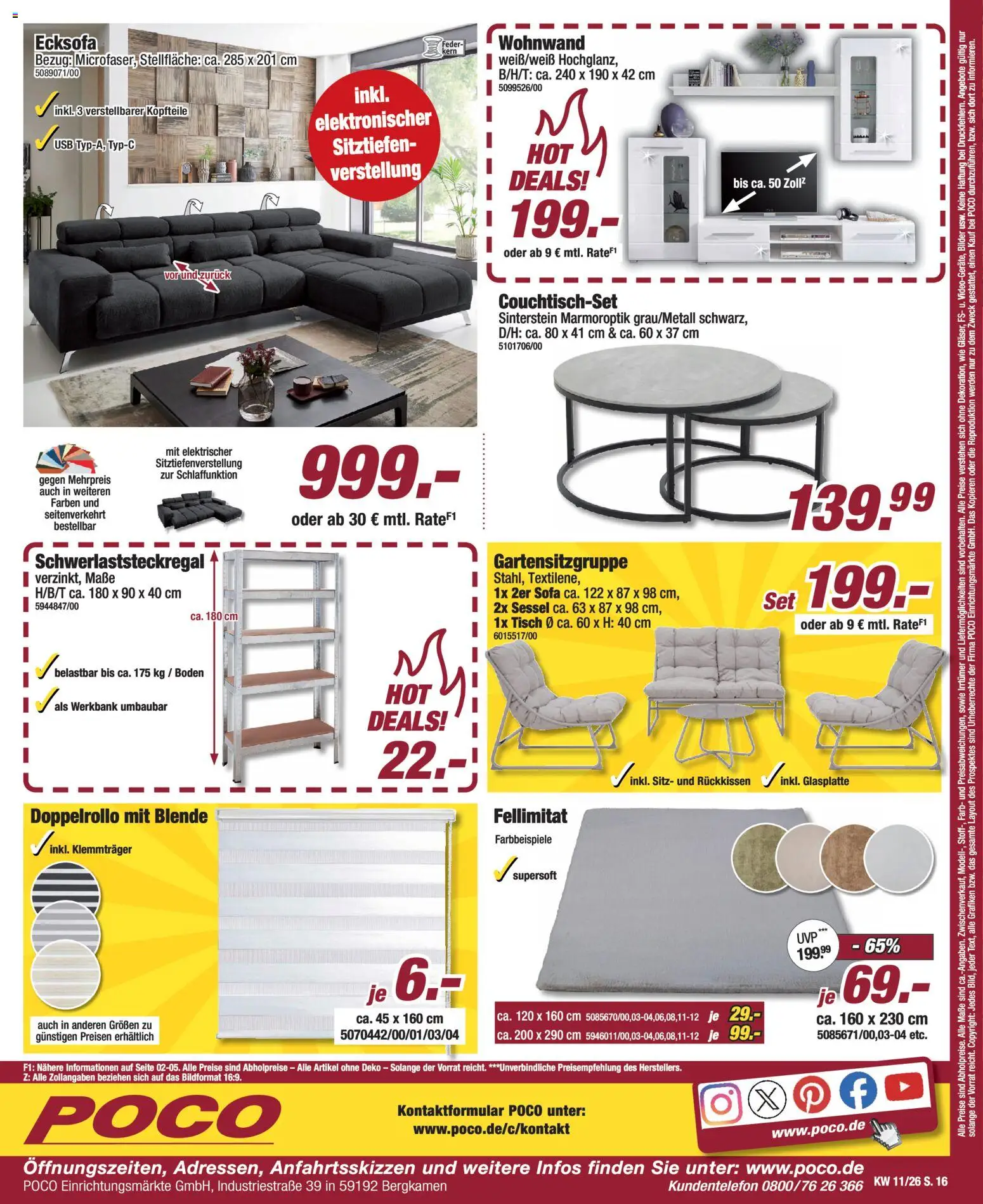 Poco Prospekt 	 – gültig ab 08.03.2026 | Seite: 16 | Produkte: USB, Sofa, Tisch, Bilder