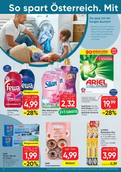 Spar Flugblatt ab 09.10.2025 gültig | Seite: 22 | Produkte: Wasser, Zucker, Weichspüler, Waschmittel