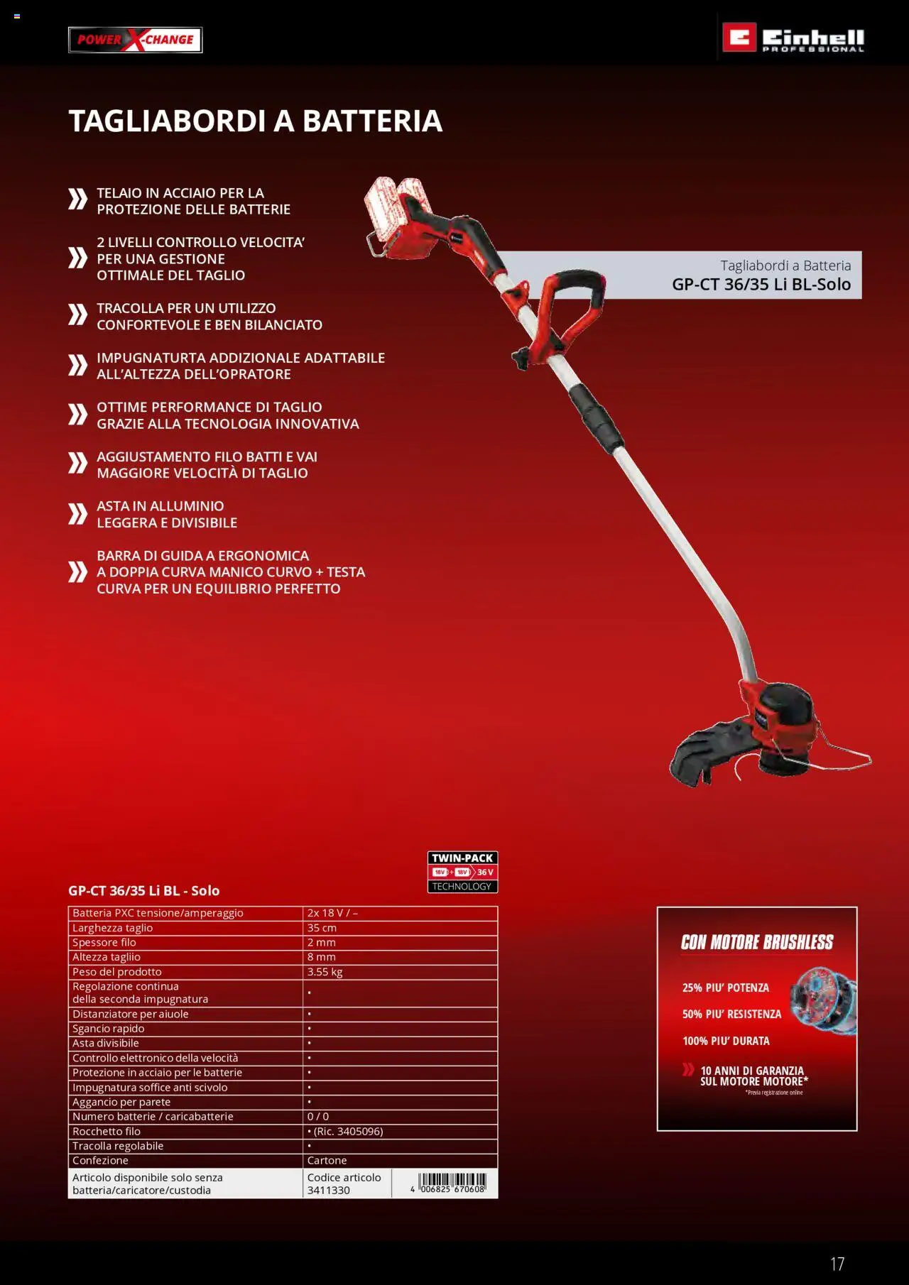 Volantino Einhell del 01.02.2025 | Pagina: 17 | Prodotti: Scivolo, Batteria, Batterie, Caricabatterie