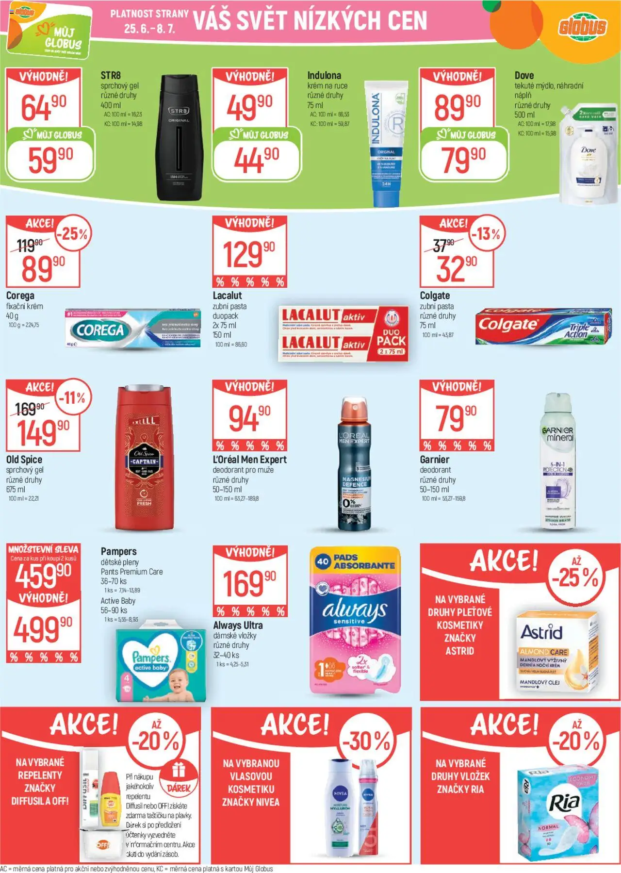 Globus leták od 25.06.2025 | Strana: 29 | Produkty: Krém na ruce, Nivea, Pampers, Lacalut
