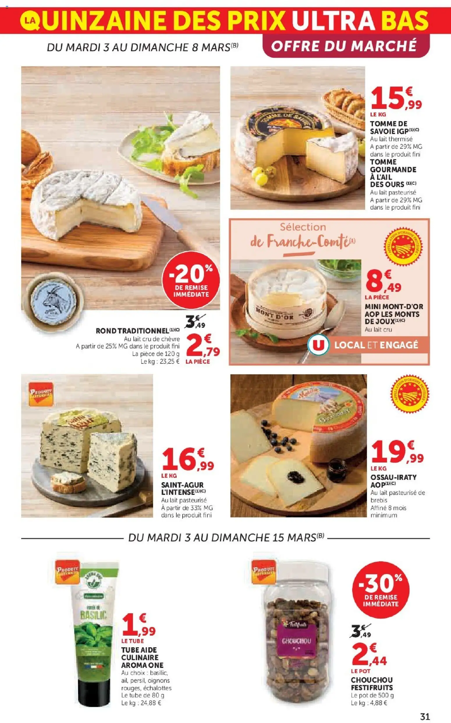 {H1} | Page: 31 | Produits: Chouchou, Lait, Oignons