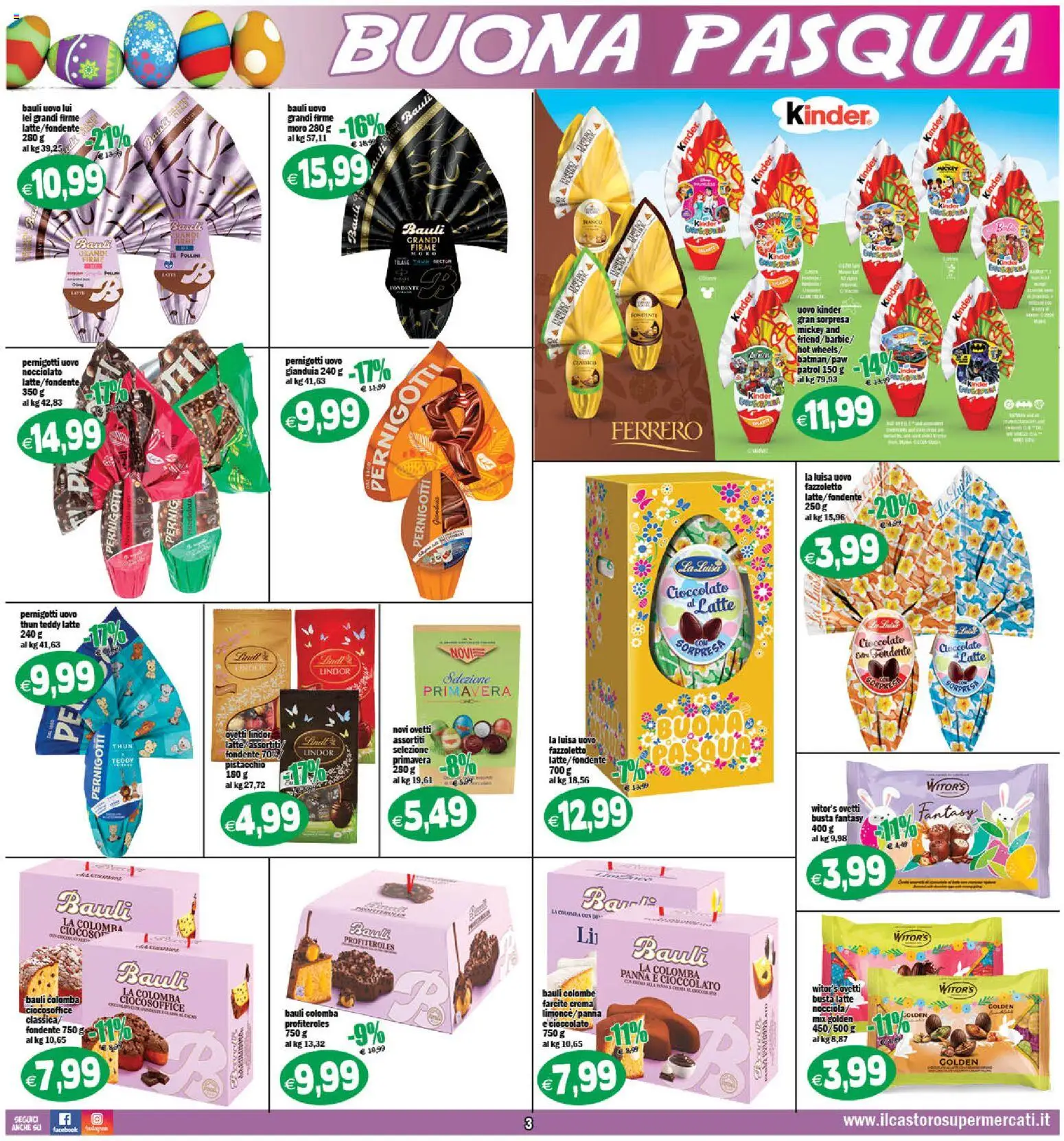 Volantino Il Castoro del 27.03.2026 | Pagina: 3 | Prodotti: Crema, Cioccolato, Panna, Latte