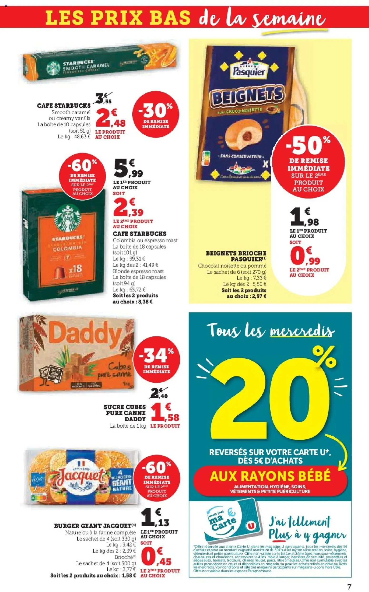 {H1} | Page: 7 | Produits: Pomme, Farine, Lait, Chocolat