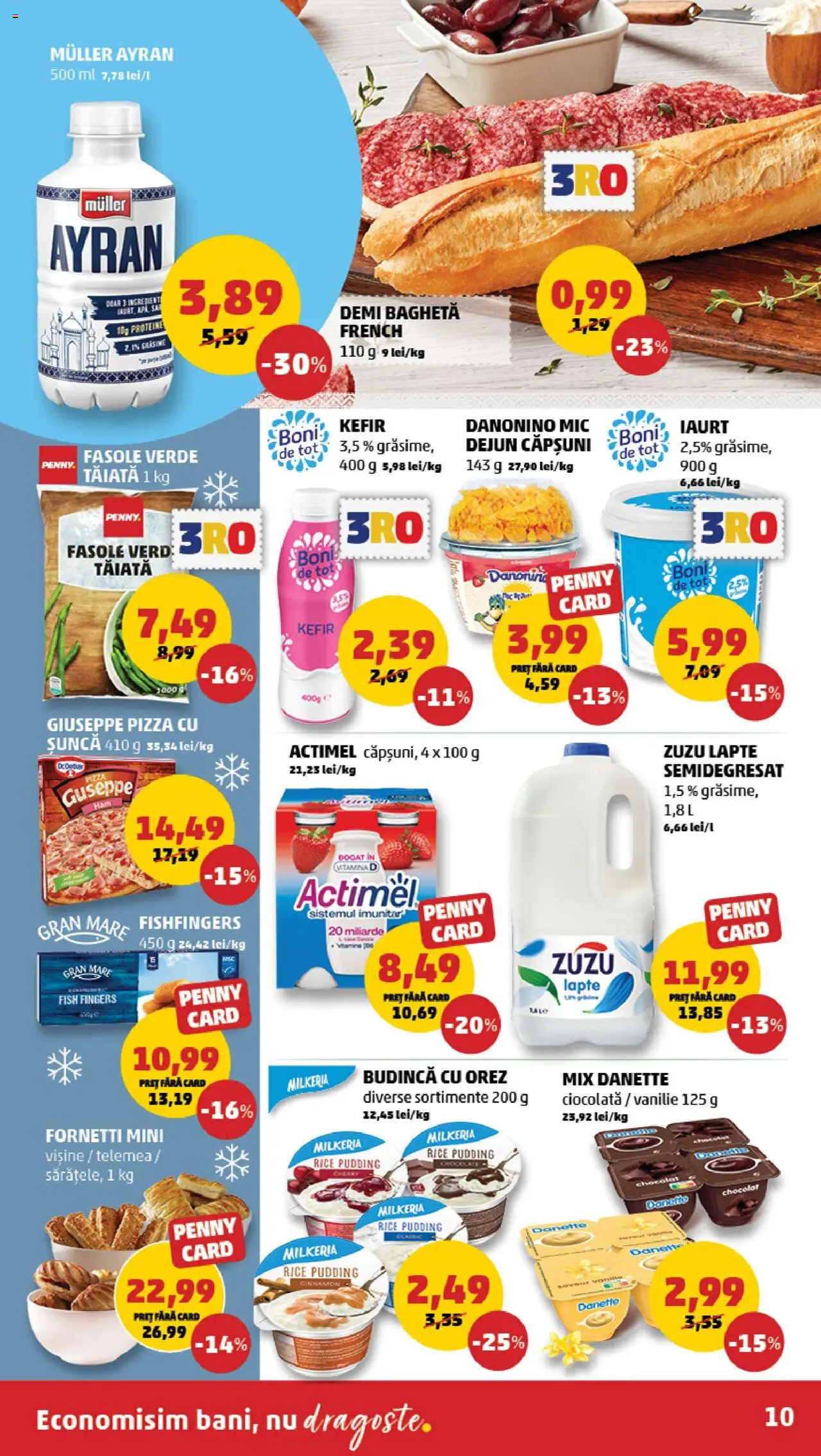 Noul catalog PENNY – valabil de la 24.09.2025 | Pagină: 10 | Produse: Lapte, Pizza, Orez, Căpșuni