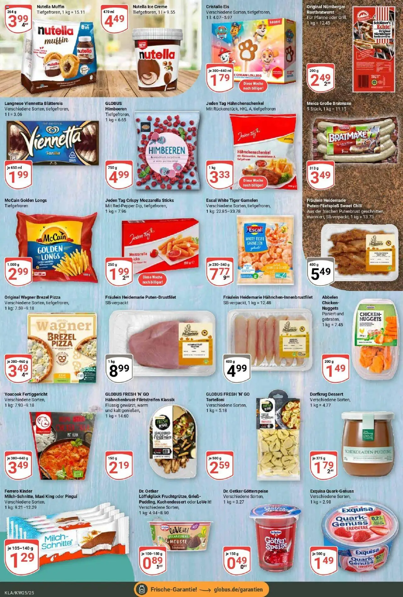 Globus prospekt Kaiserslautern	 - gültig ab dem 15.06.2025 | Seite: 8 | Produkte: Quark, Mozzarella, Exquisa, Tiger garnelen