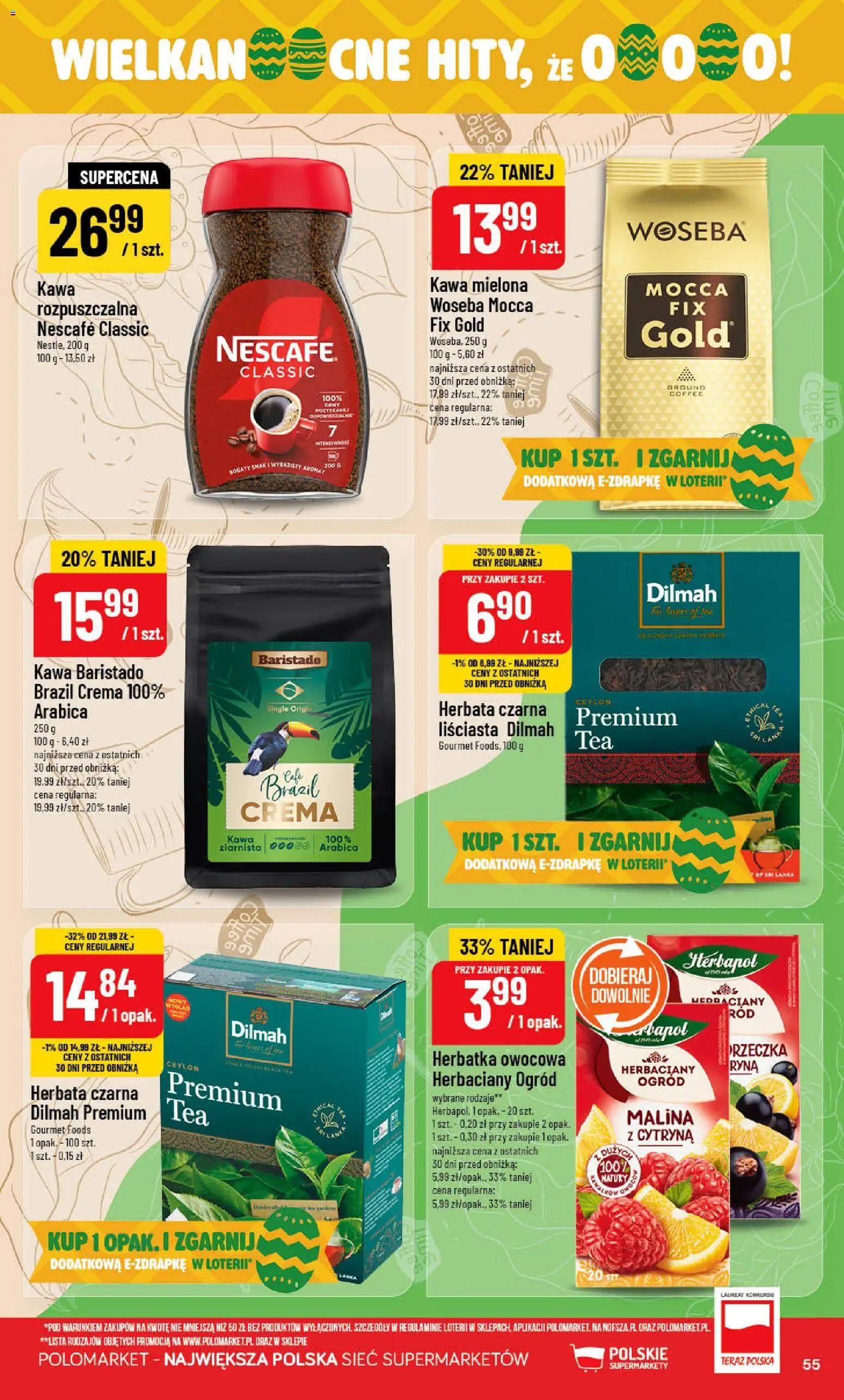 POLOmarket gazetka od 25.03.2026 | Strona: 55 | Produkty: Cytryna, Malina, Kawa, Herbata
