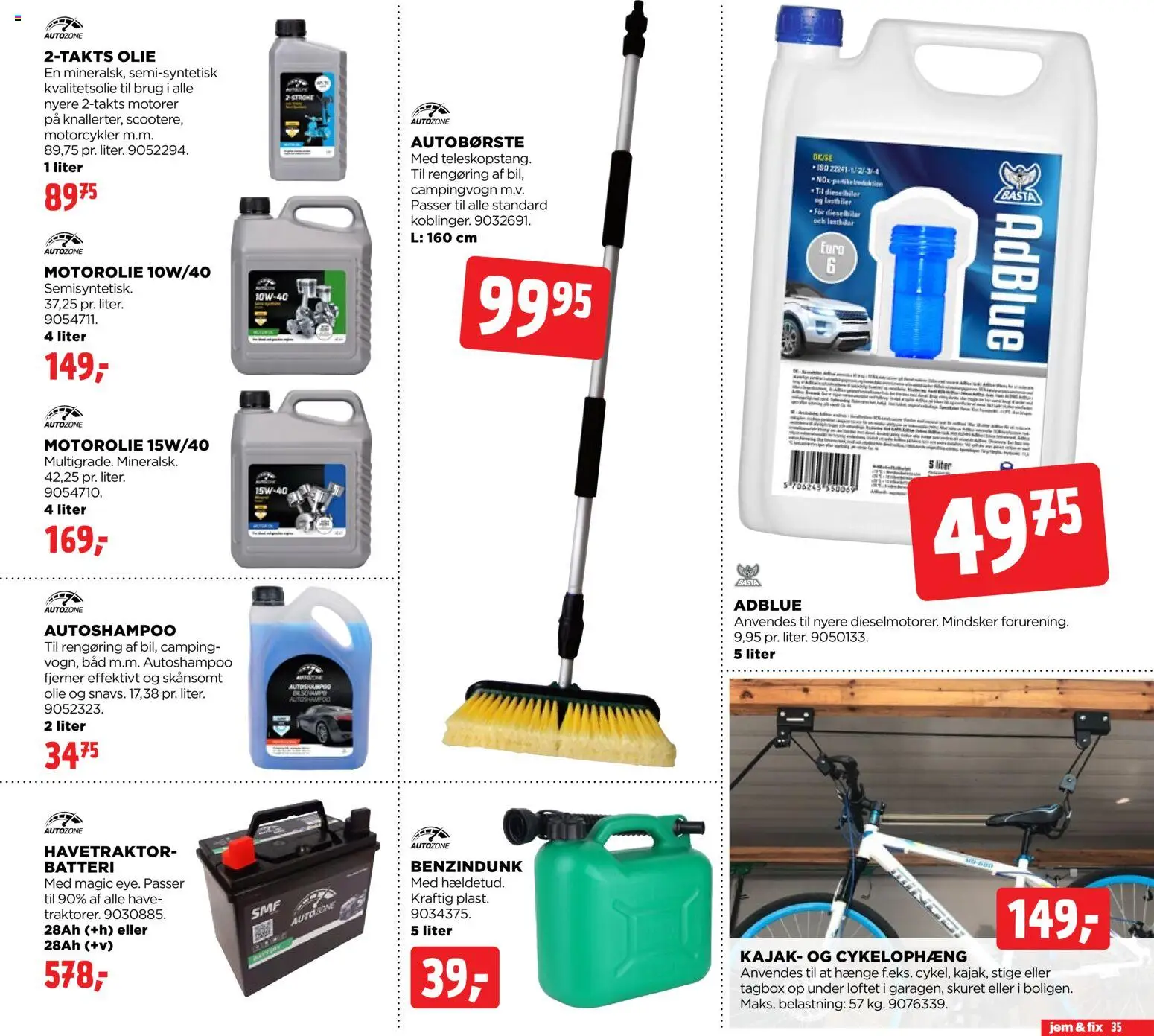 Jem & fix tilbudsavis – gyldig fra 01.03.2026 | Side: 35 | Produkter: Olie, Bad, Batteri