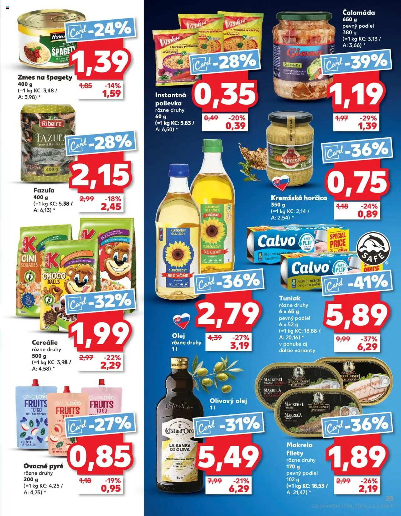 Kaufland Bratislava-Avion │ platný od 21.08.2025 | Strana: 25 | Produkty: Tuniak, Olivový olej, Apple, Steak