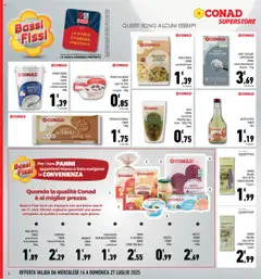 Volantino Conad del 16.07.2025 | Pagina: 6 | Prodotti: Bresaola, Olive, Farina, Pasta