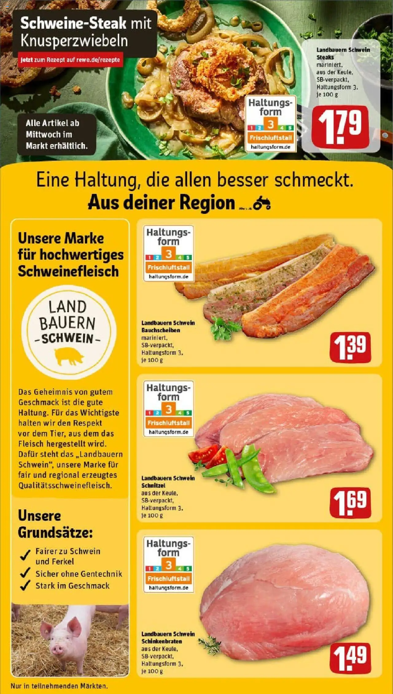 Rewe prospekt Saarbrücken	 - gültig ab dem 29.06.2025 | Seite: 12 | Produkte: Schnitzel, Schweinefleisch, Fleisch