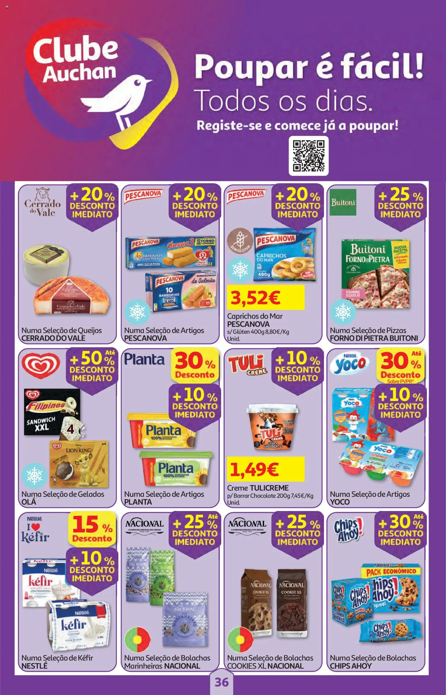 Auchan folheto │ válido de 05.02.2026 | Página: 36 | Produtos: Bolachas, Nestlé, Chocolate, Cereais