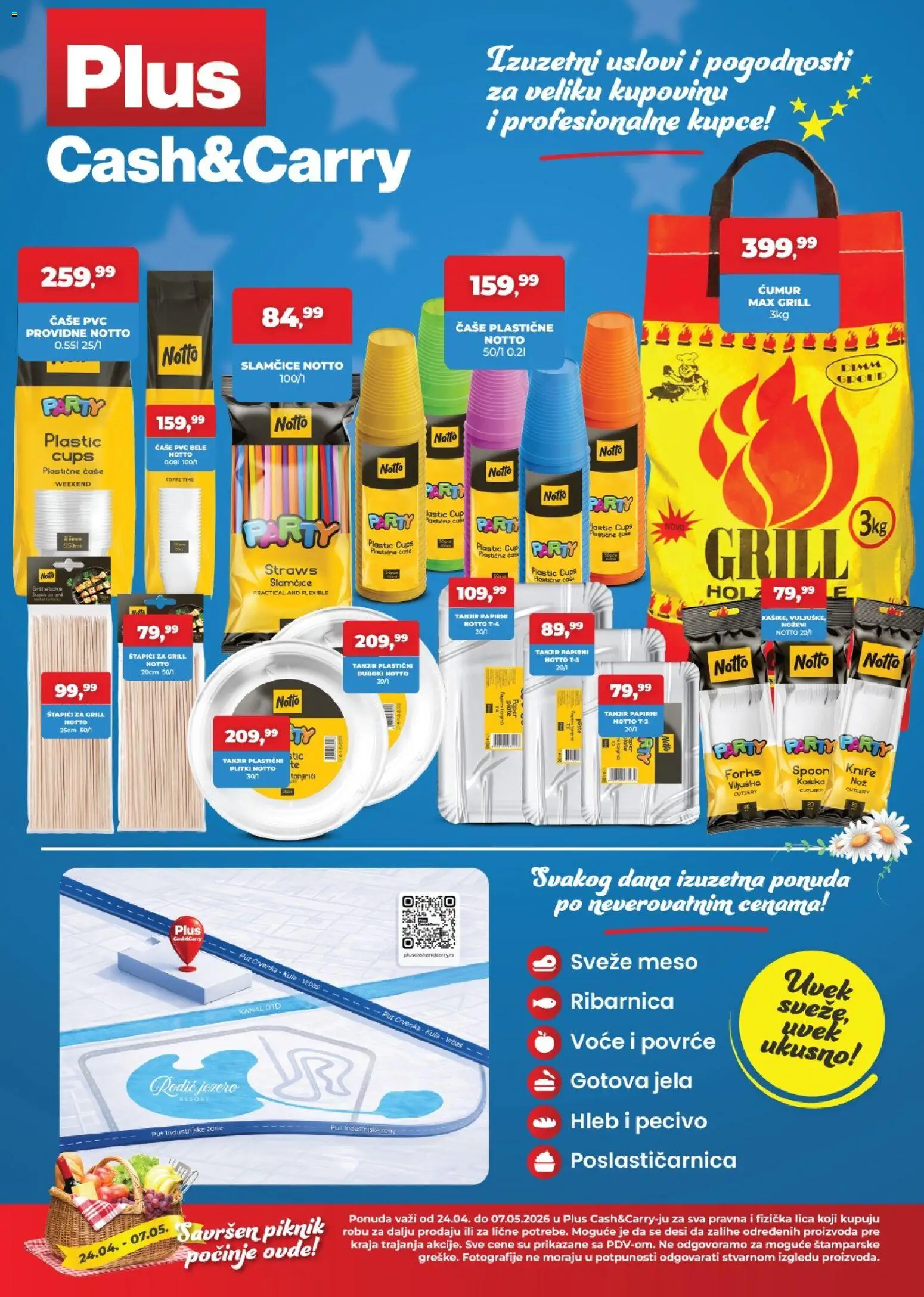 Plus Cash & Carry katalog - važi od 24.04.2026 | Strana: 4 | Proizvode: Tanjir, Hleb, Pecivo