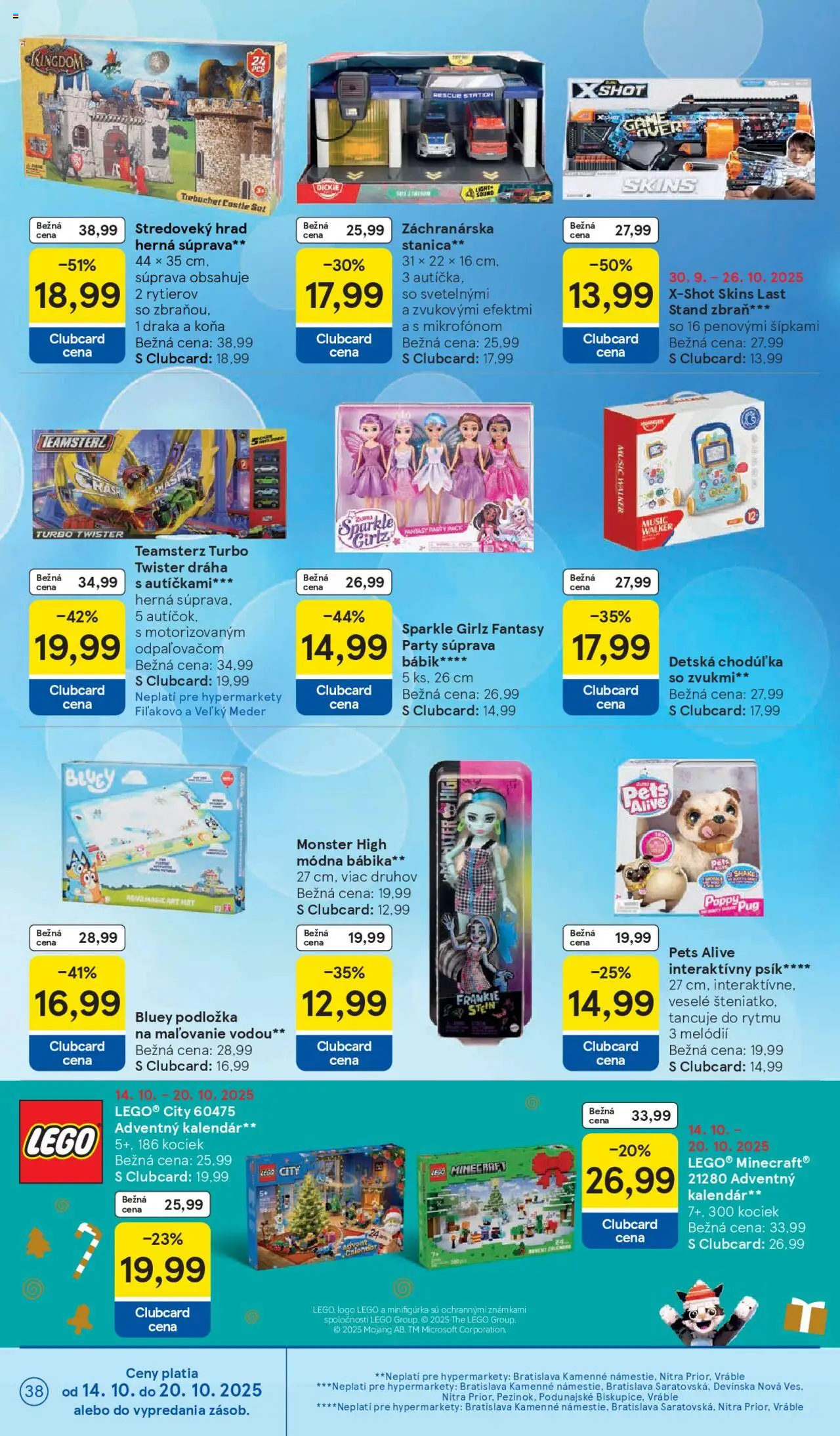 Nové Tesco akcie – leták je platný od 15.10.2025 | Strana: 38 | Produkty: LEGO