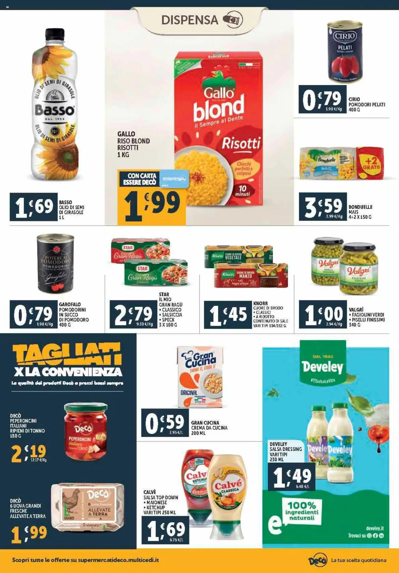 Volantino Decò del 12.09.2025 | Pagina: 12 | Prodotti: Crema, Pomodoro, Pomodori, Terra