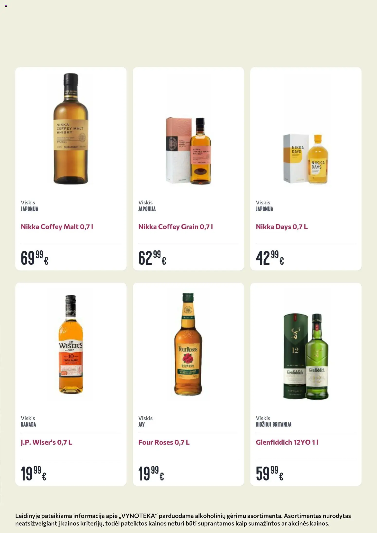 VYNOTEKA akcijos nuo 03.11.2025 | Puslapis: 6 | Prekių: Viskis