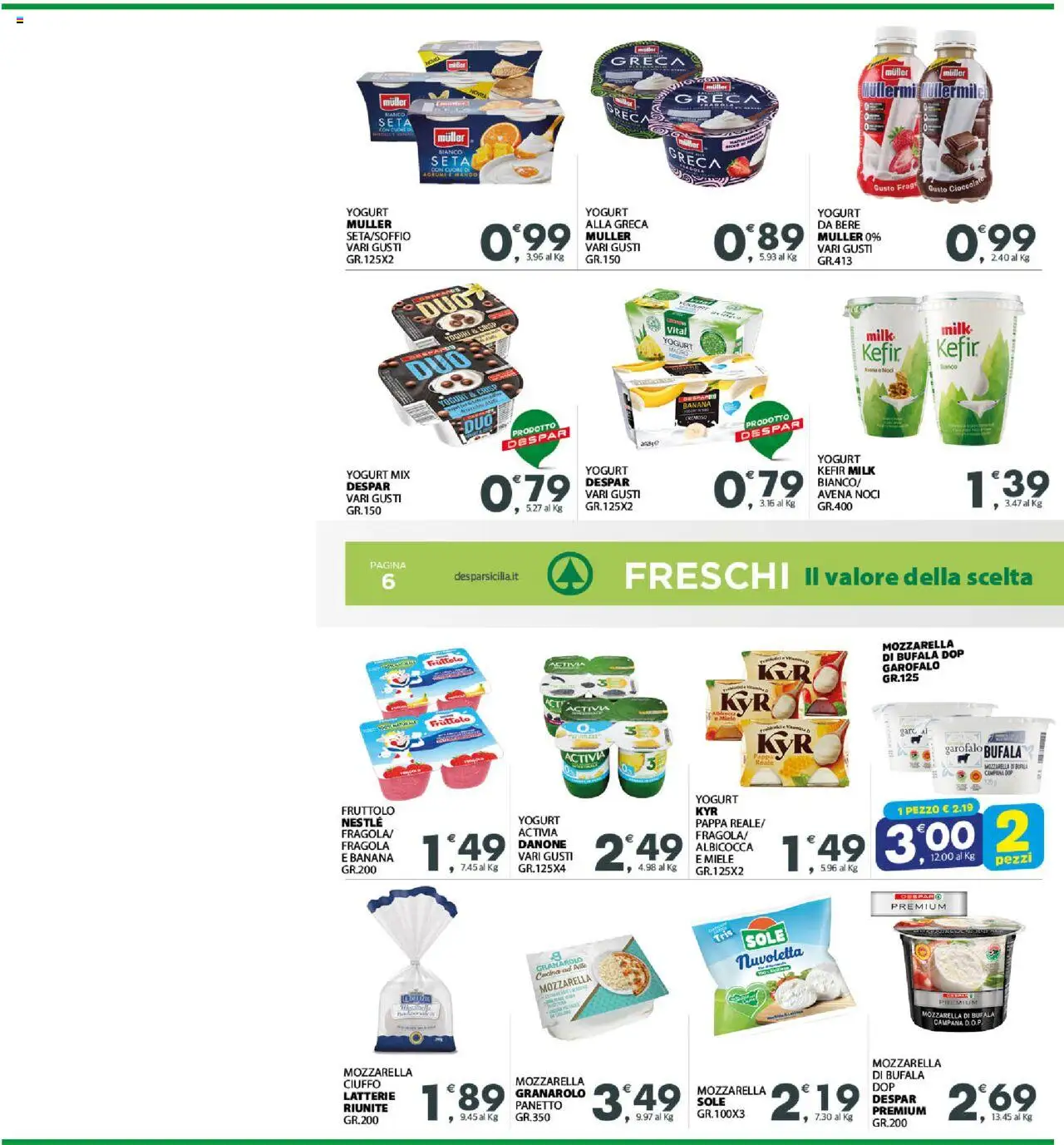Volantino Eurospar del 29.09.2025 | Pagina: 6 | Prodotti: Yogurt, Cioccolato, Mango, Noci