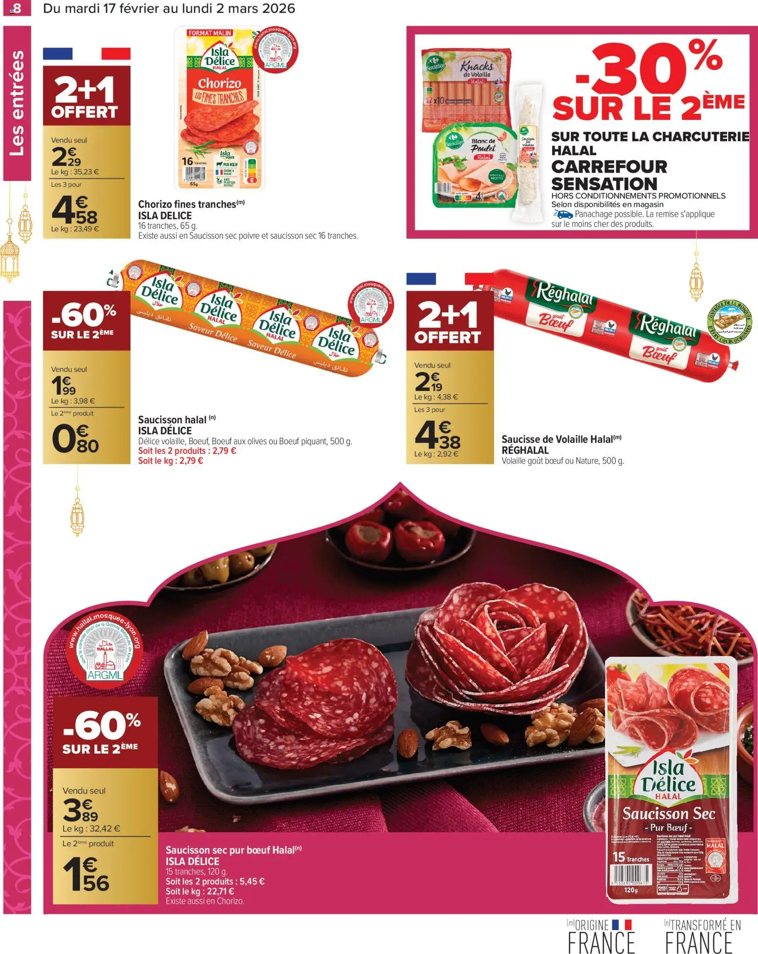 {H1} | Page: 8 | Produits: Saucisson, Saucisson sec, Poivre, Saucisse