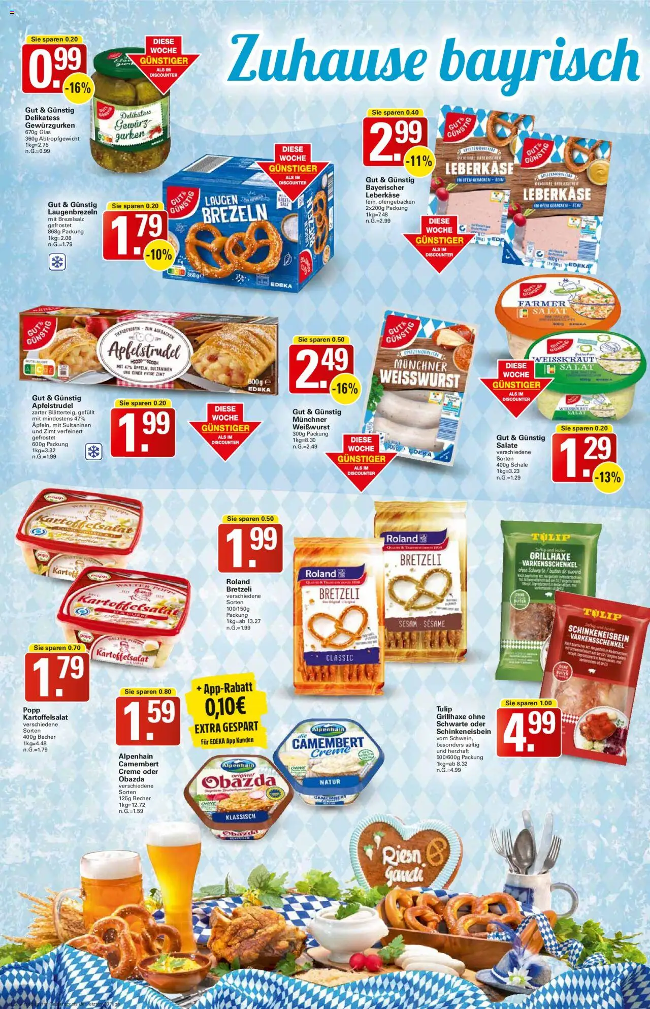 WEZ Prospekt – gültig ab 15.09.2025 | Seite: 8 | Produkte: Weißwurst, Creme, Gurken, Salat