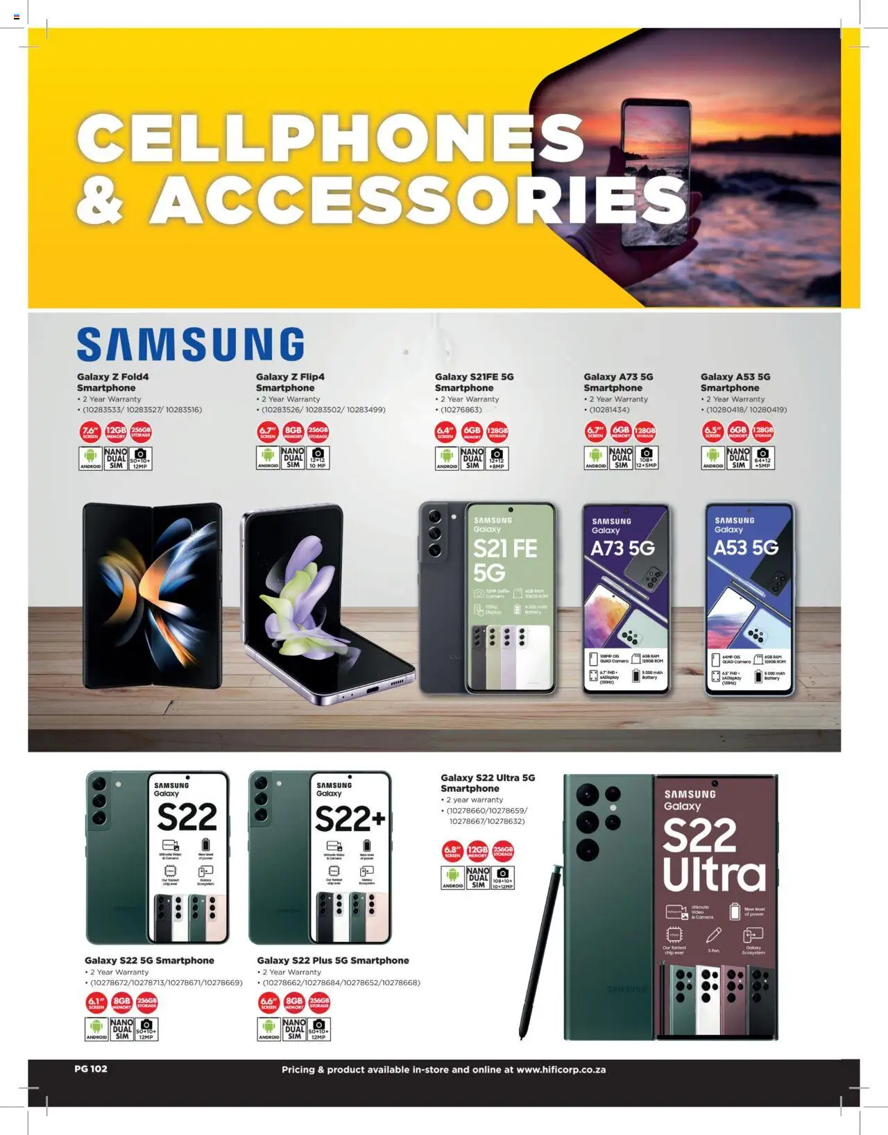HiFi Corp - Extended Range Catalogue │ valid from 12.02.2024 | Page: 102 | Products: Smartphone, Camera, Battery