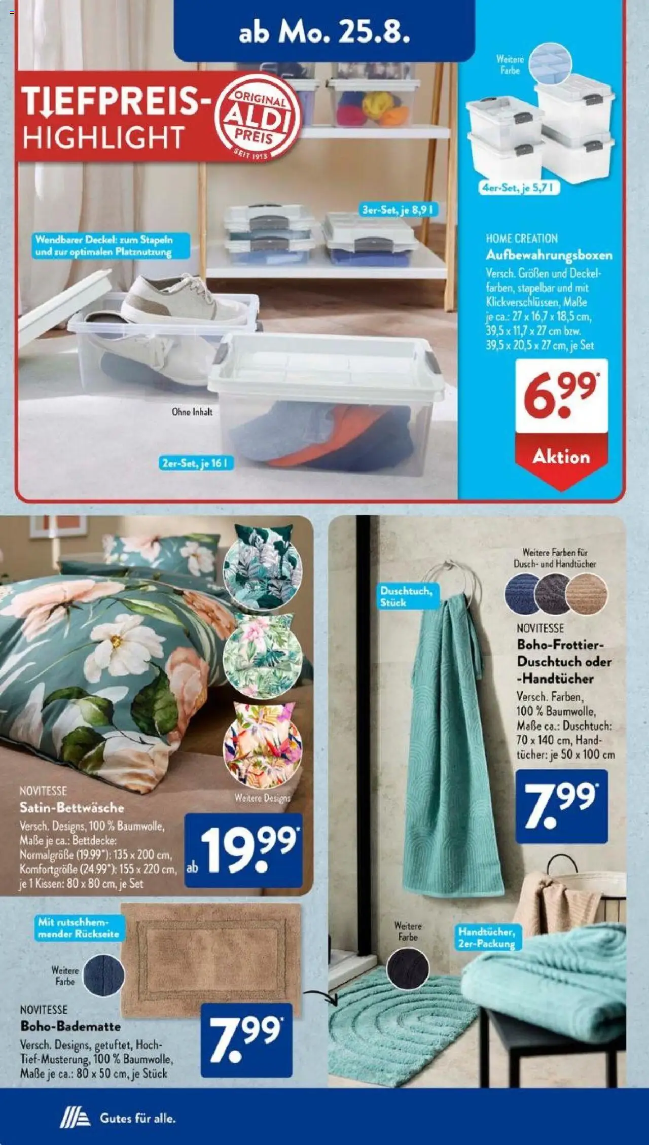 Aldi Süd Prospekt 	 - gültig ab dem 25.08.2025 | Seite: 6 | Produkte: Kissen, Home creation