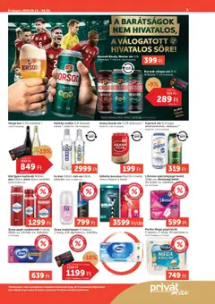 PRIVÁT akciós ujság - amely érvényes a következő dátumtól: 14.08.2025 | Oldal: 7 | Termékek: Borotva, Tusfürdő, Vodka, Paprika babura