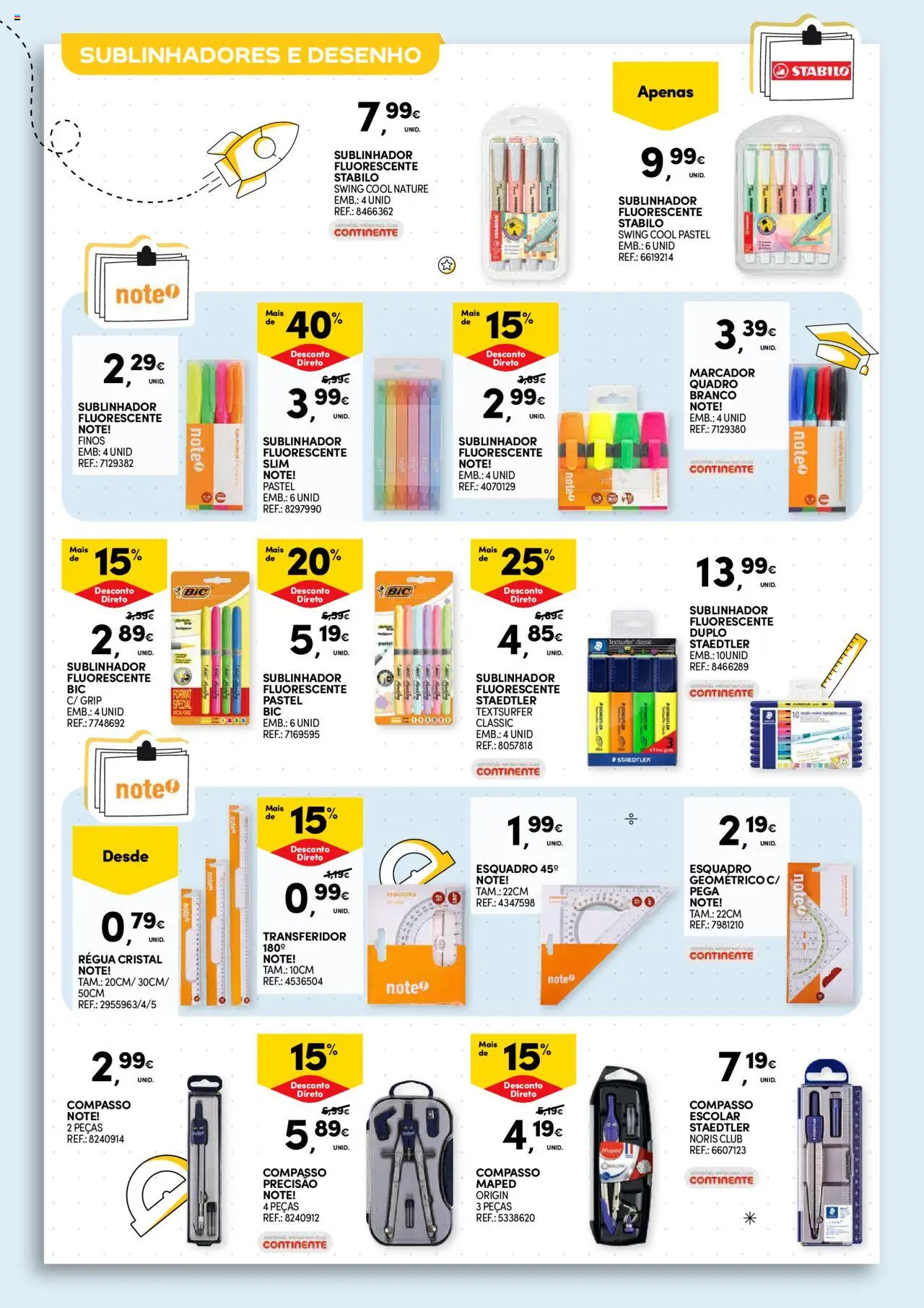 Continente - Regresso às Aulas: Regressamos com tudo │ válido de 12.08.2025 | Página: 30 | Produtos: Quadro