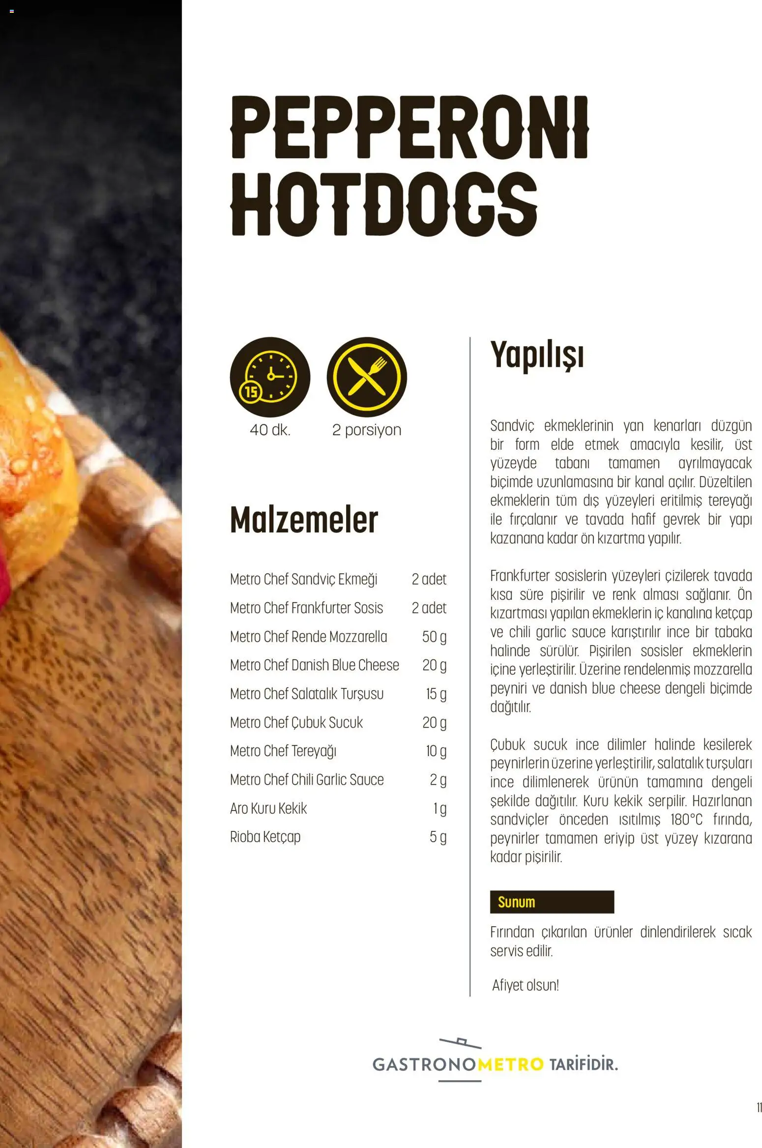 Metro - Fast Food Kataloğu - 15.04.2026 tarihinden itibaren geçerlidir | Sayfa: 11 | Ürünler: Rende, Salatalık, Sosis, Kekik