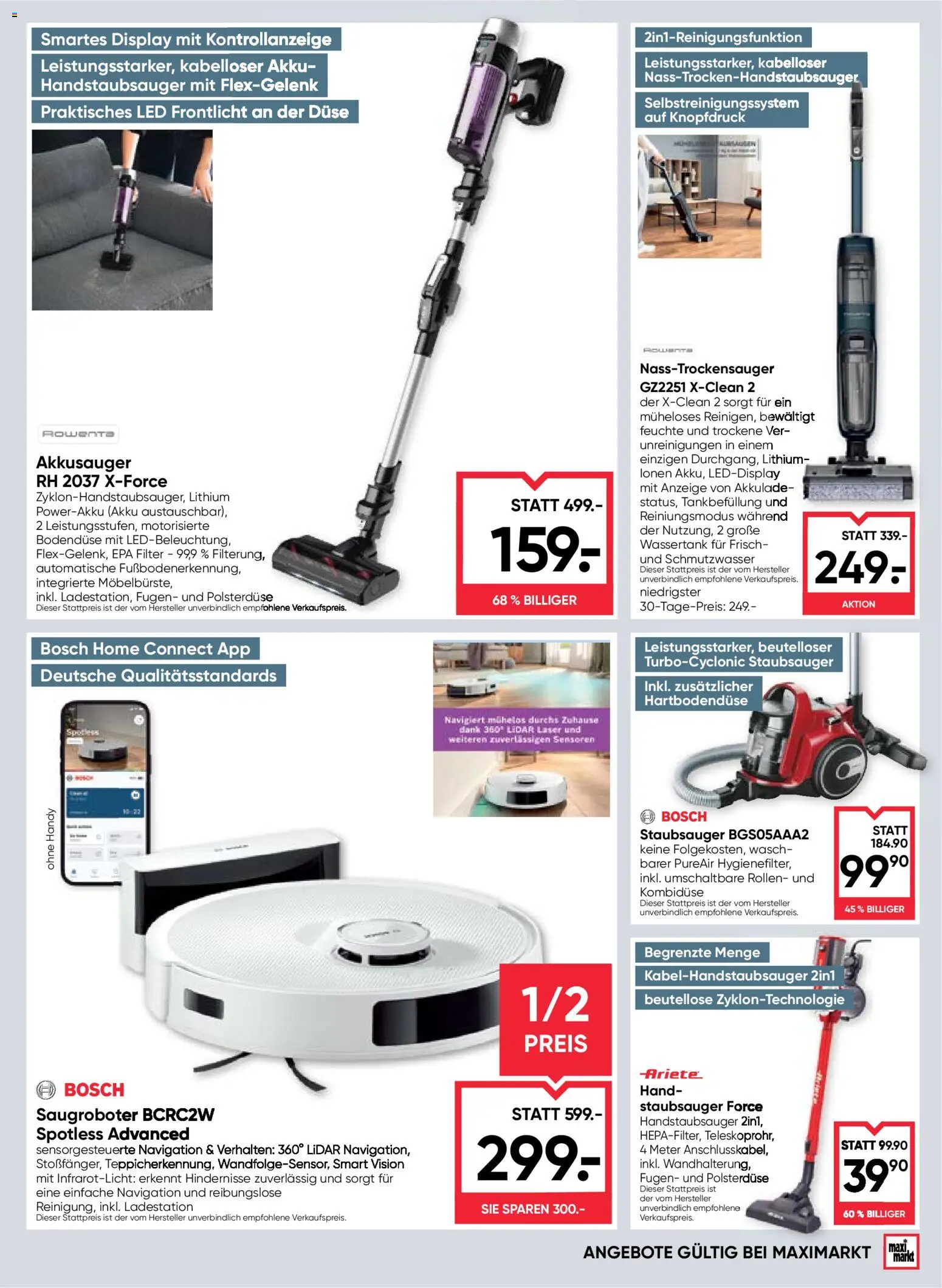 Maximarkt Flugblatt gültig ab 08.01.2026 | Seite: 19 | Produkte: Staubsauger, Navigation