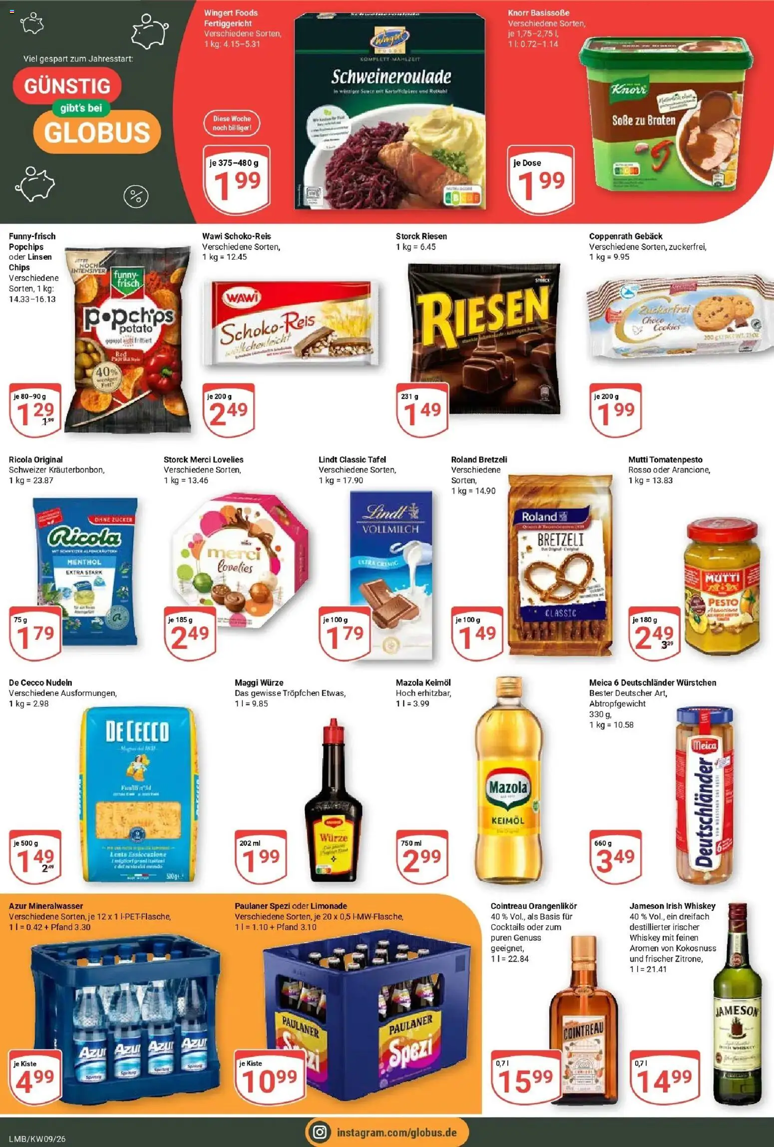 Globus Prospekt Limburg – gültig ab 23.02.2026 | Seite: 4 | Produkte: Maggi, Rotkohl, Zucker, Paulaner