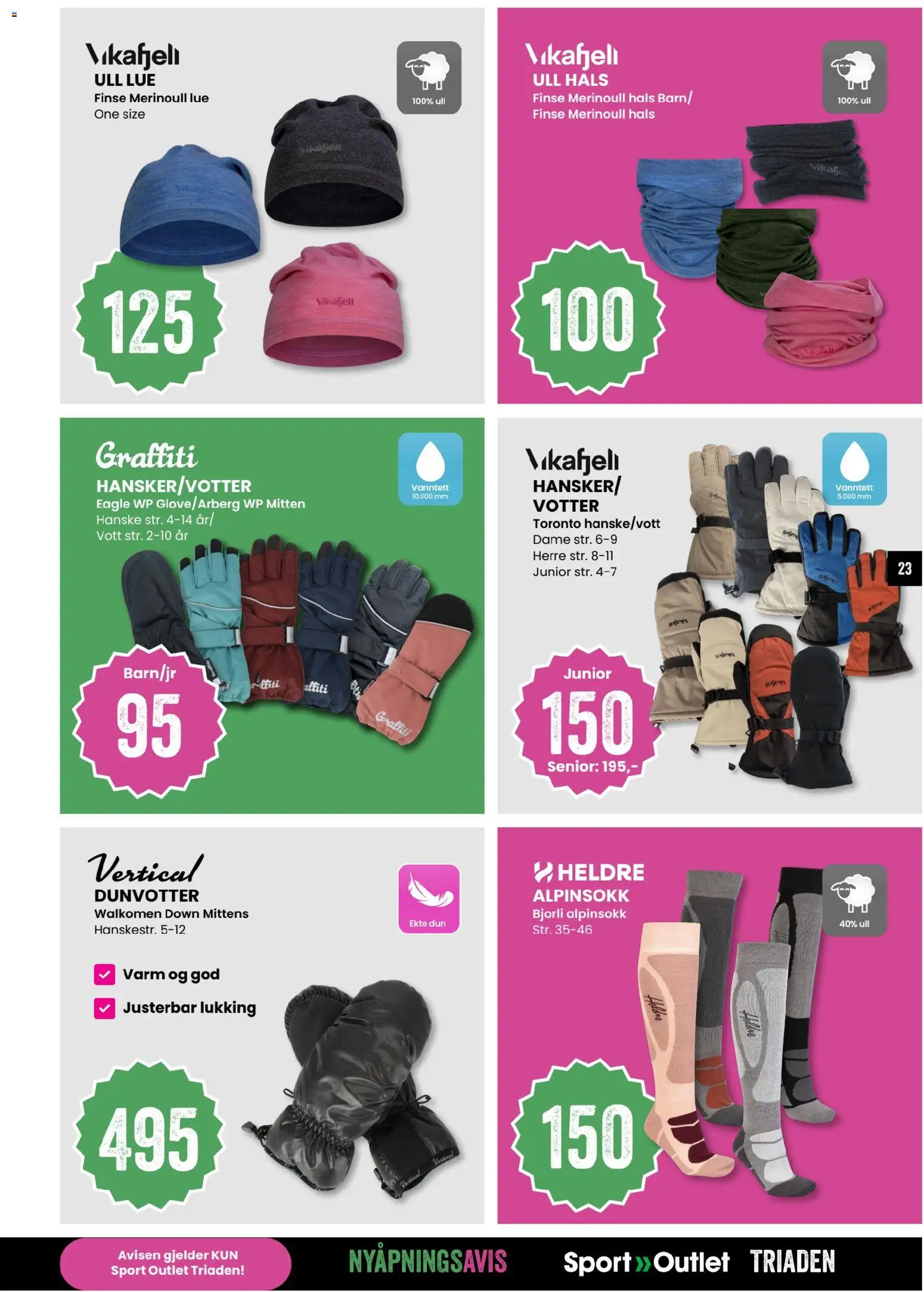 {H1} | Side: 23 | Produkter: Lue, Votter