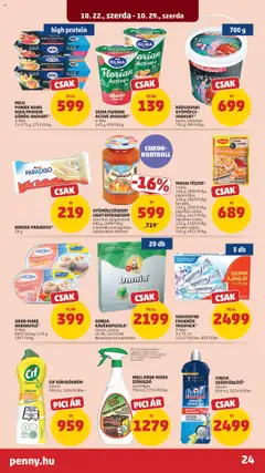 NÁDUDVARI GYÜMÖLCS-JOGHURT*, epres, barackos, 700 g - amely érvényes a következő dátumtól: 22.10.2025 | Oldal: 30 | Termékek: Protein, Töltő, Fogkrém, Cukor