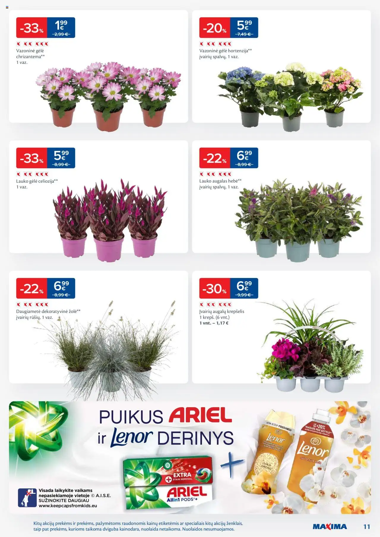 MAXIMA leidinys│galioja nuo 12.08.2025 | Puslapis: 11 | Prekių: Krepšelis