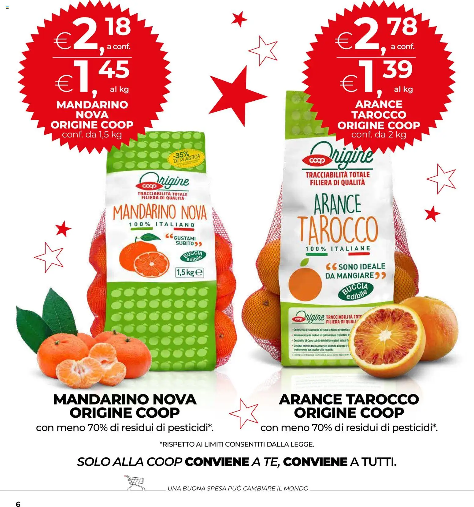 Volantino COOP del 16.12.2025 | Pagina: 6 | Prodotti: Arance
