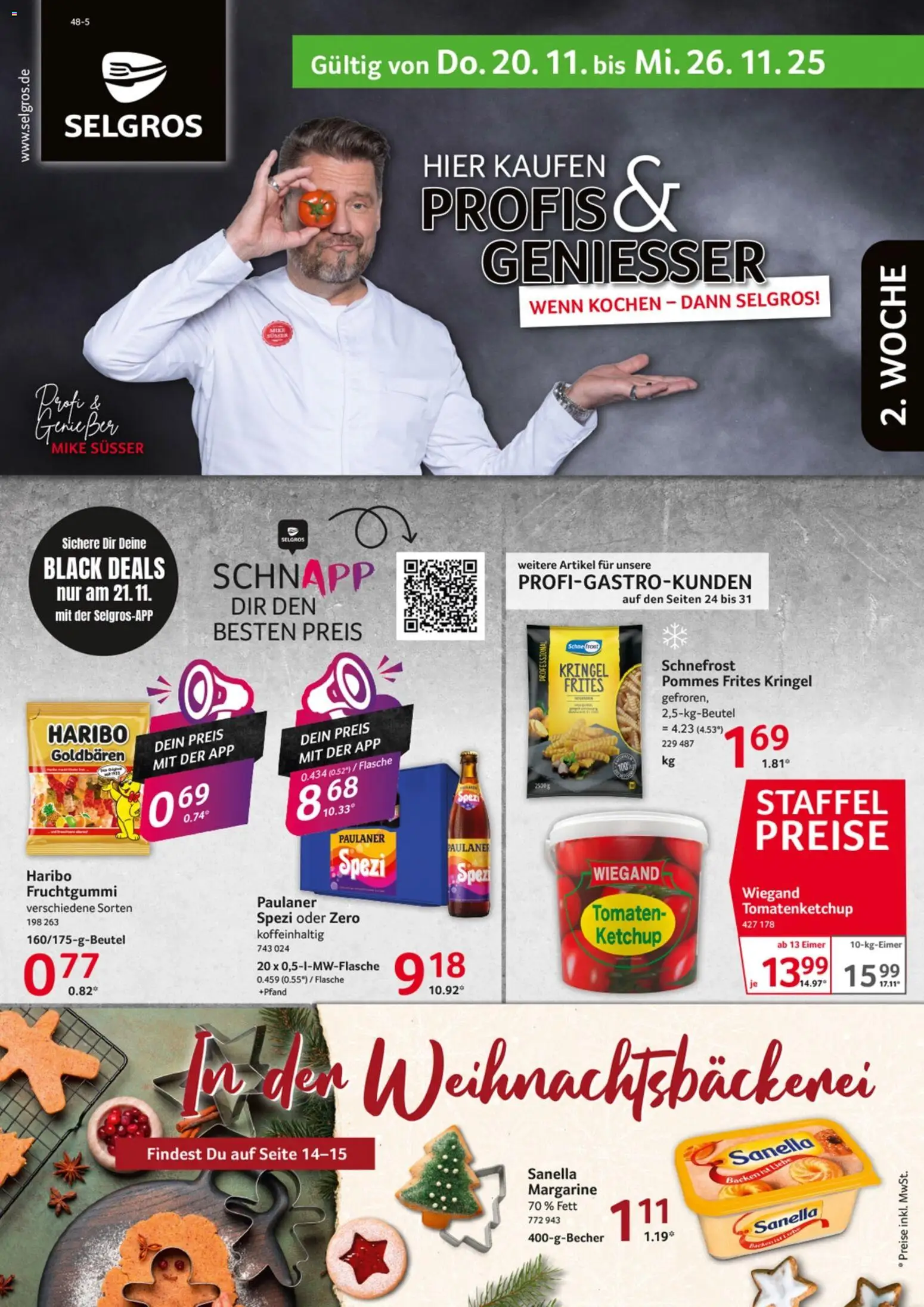 Selgros - Black Friday – gültig ab 20.11.2025 | Seite: 1 | Produkte: Haribo, Tomaten, Ketchup, Paulaner