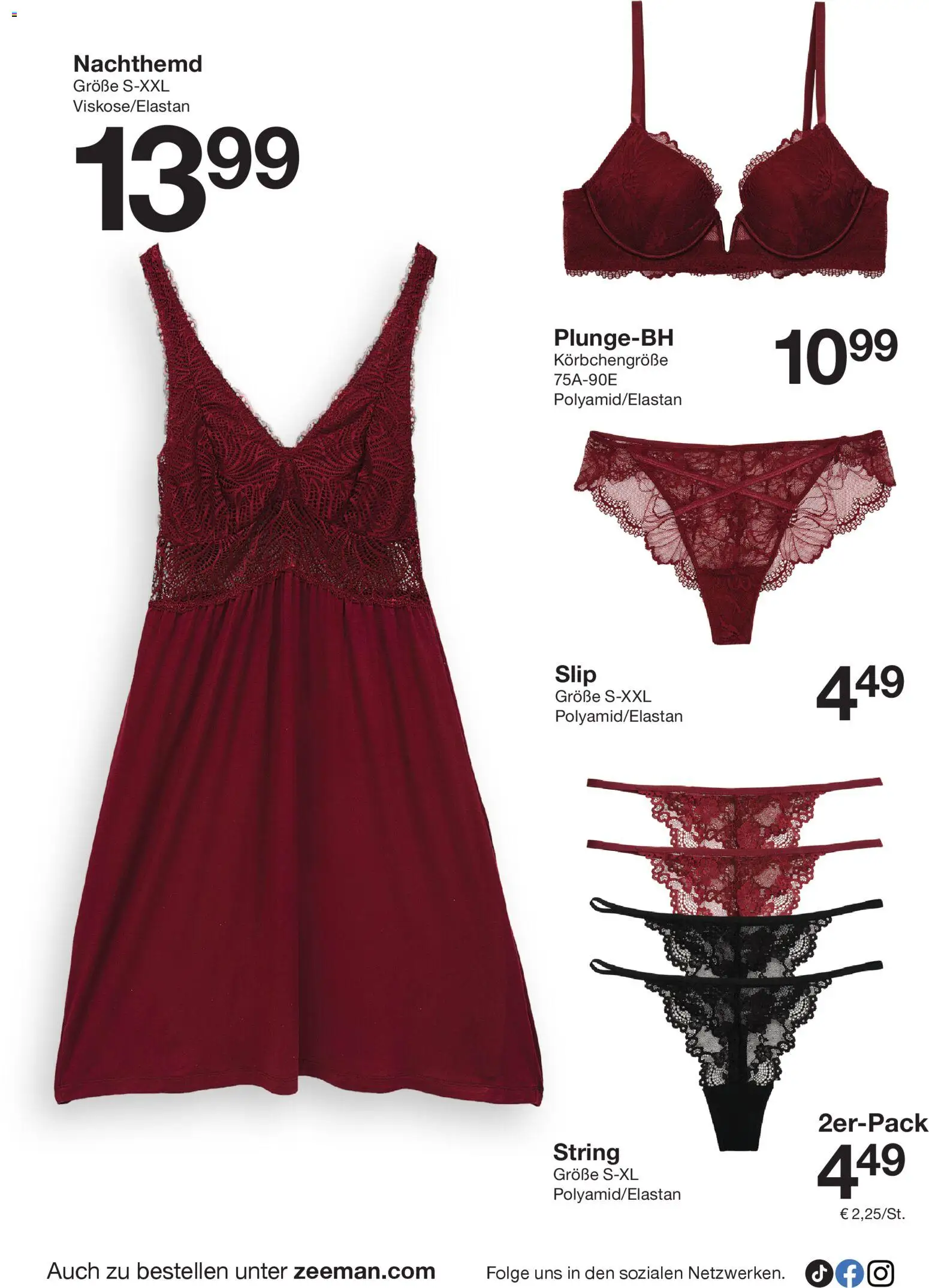 Zeeman Prospekt 	 – gültig ab 08.11.2025 | Seite: 18 | Produkte: String, Slip