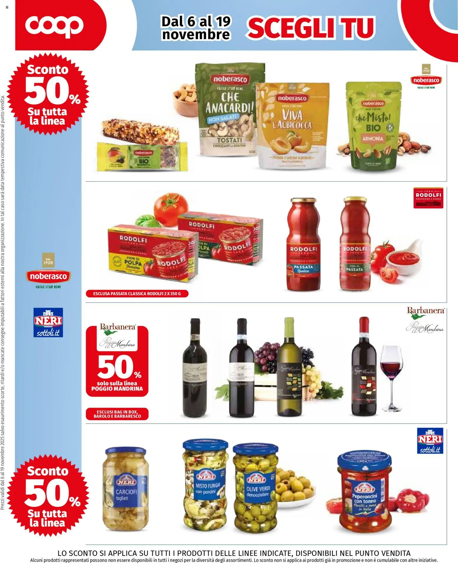 Volantino COOP del 06.11.2025 | Pagina: 2 | Prodotti: Olive, Anacardi, Carciofi, Data