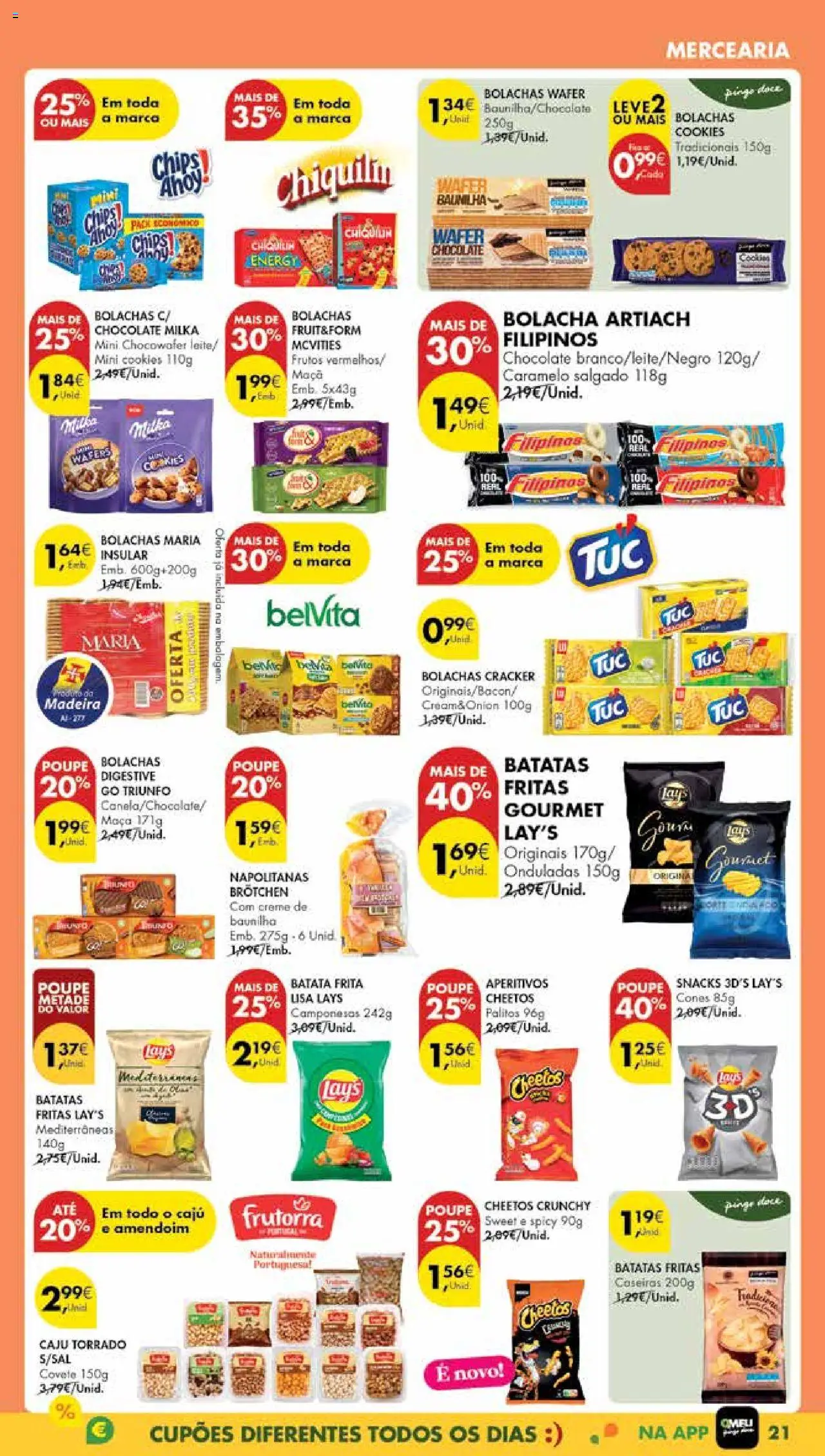 Pingo Doce Poupe Esta Semana Madeira │ válido de 26.08.2025 | Página: 21 | Produtos: Batata frita, Maça, Chocolate, Batatas fritas