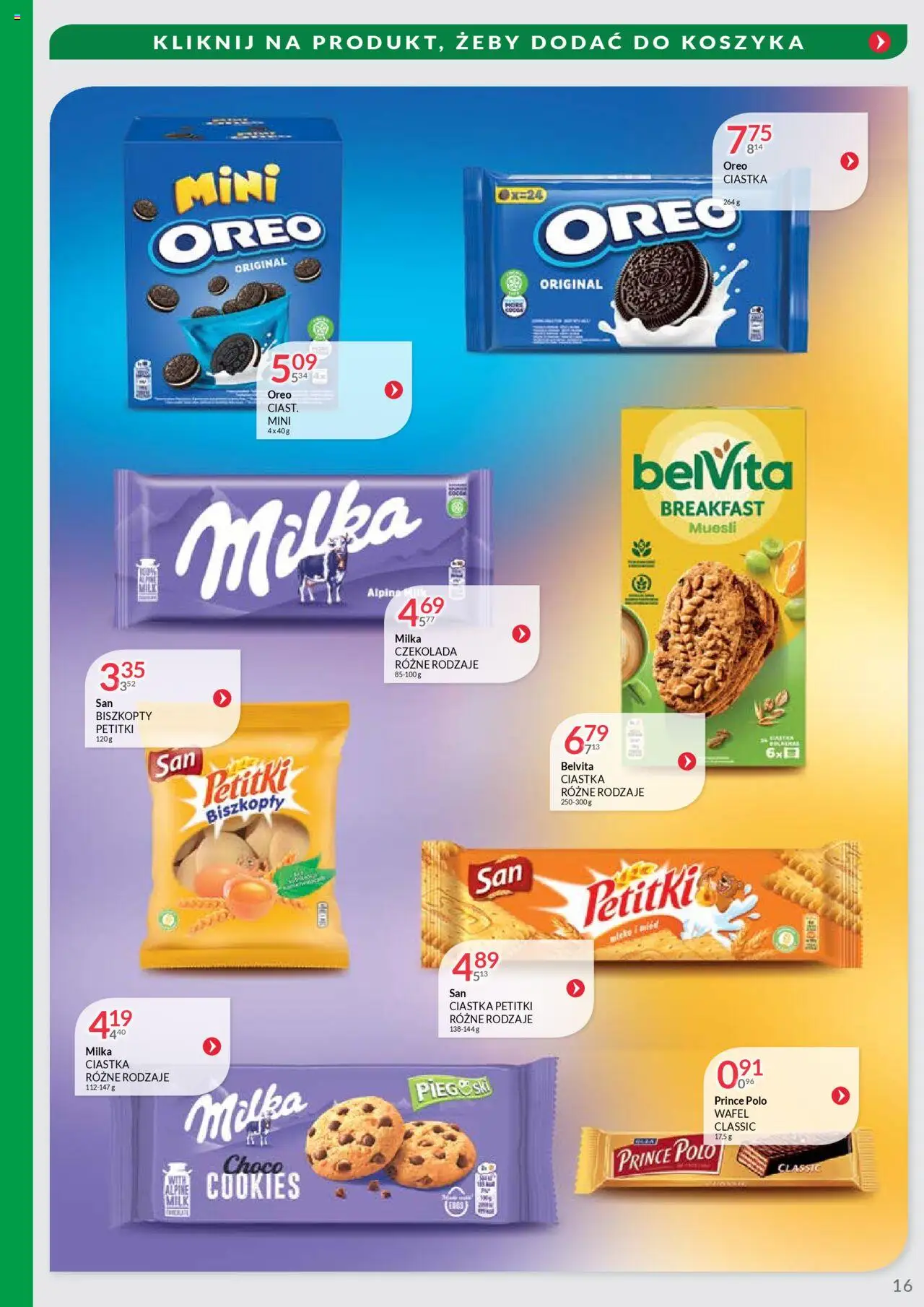 Eurocash Gazetka - Oferta Handlowa MR Południowy Wschód od 09.06.2025 | Strona: 16 | Produkty: Belvita, Milka, Czekolada, Ciastka