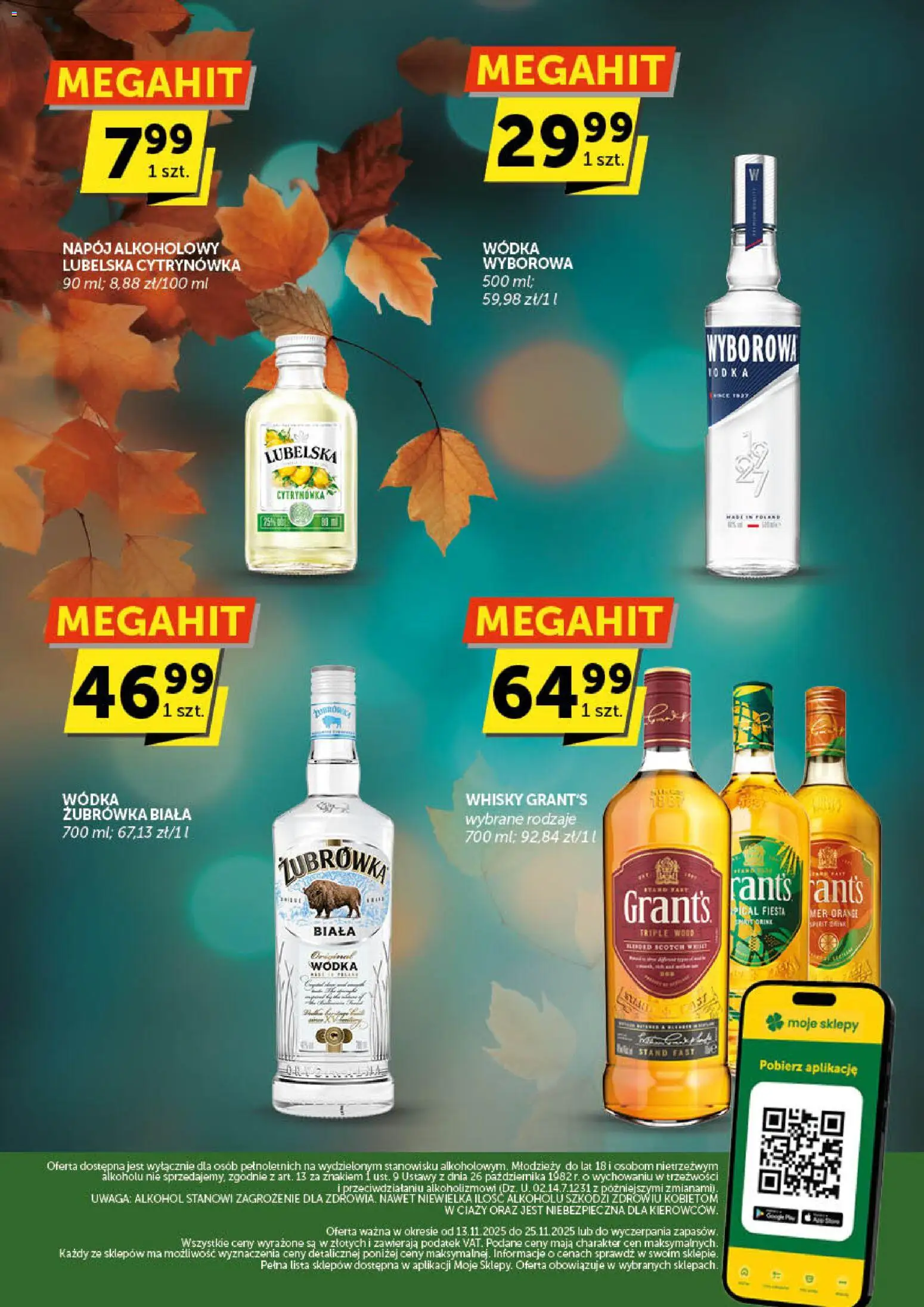 ABC Gazetka alkoholowa od 13.11.2025 | Strona: 2 | Produkty: Grant's, Alkohol, Wódka, Whisky