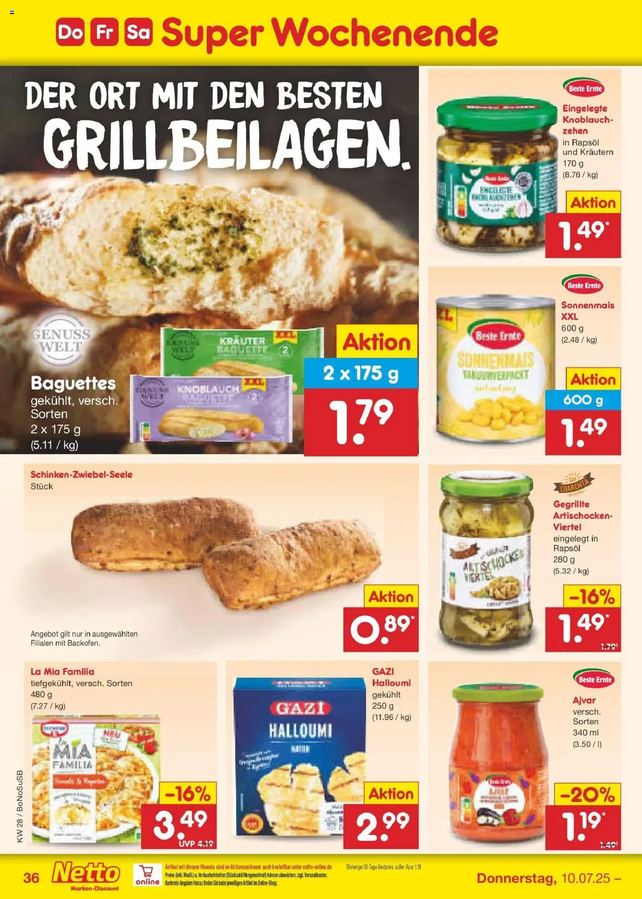 Netto Marken-Discount prospekt Herne	 - gültig ab dem 07.07.2025 | Seite: 52 | Produkte: Rapsöl, Knoblauch