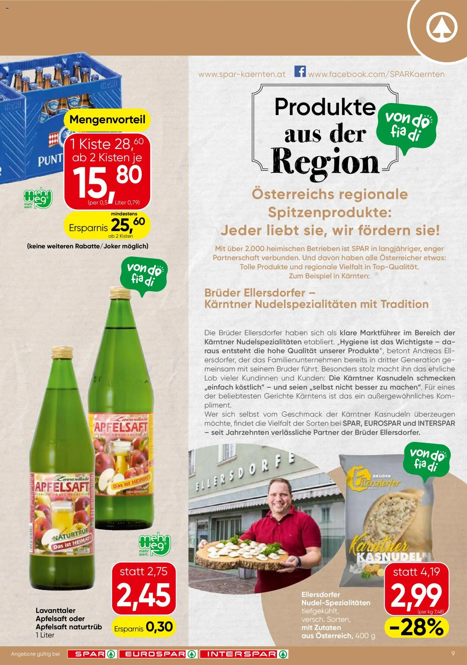 Spar Flugblatt - Kärnten gültig ab 15.01.2026 | Seite: 9 | Produkte: Planche de surf