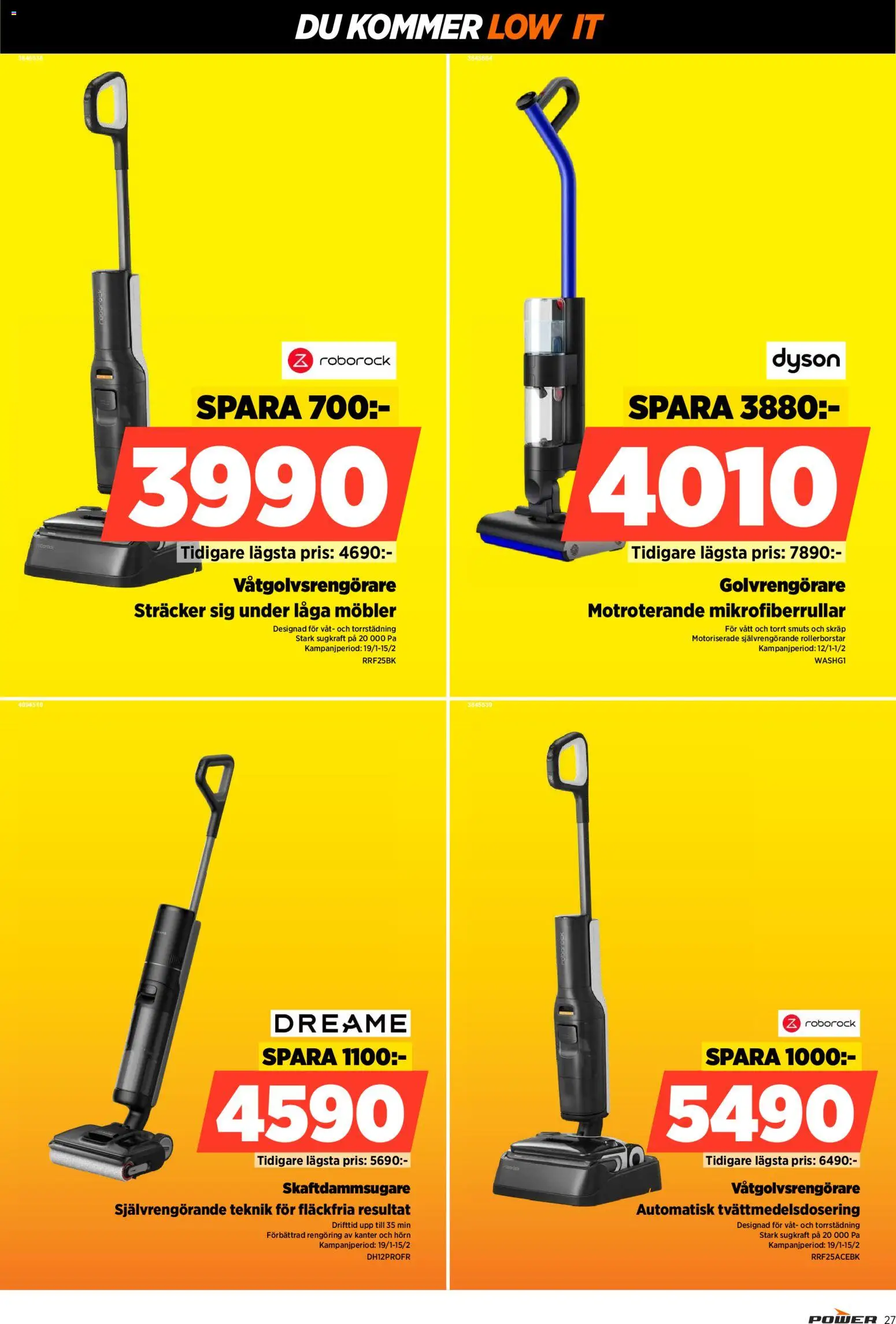 Power reklamblad aktuell från 26.01.2026 | Sida: 27 | Produkter: Skaftdammsugare