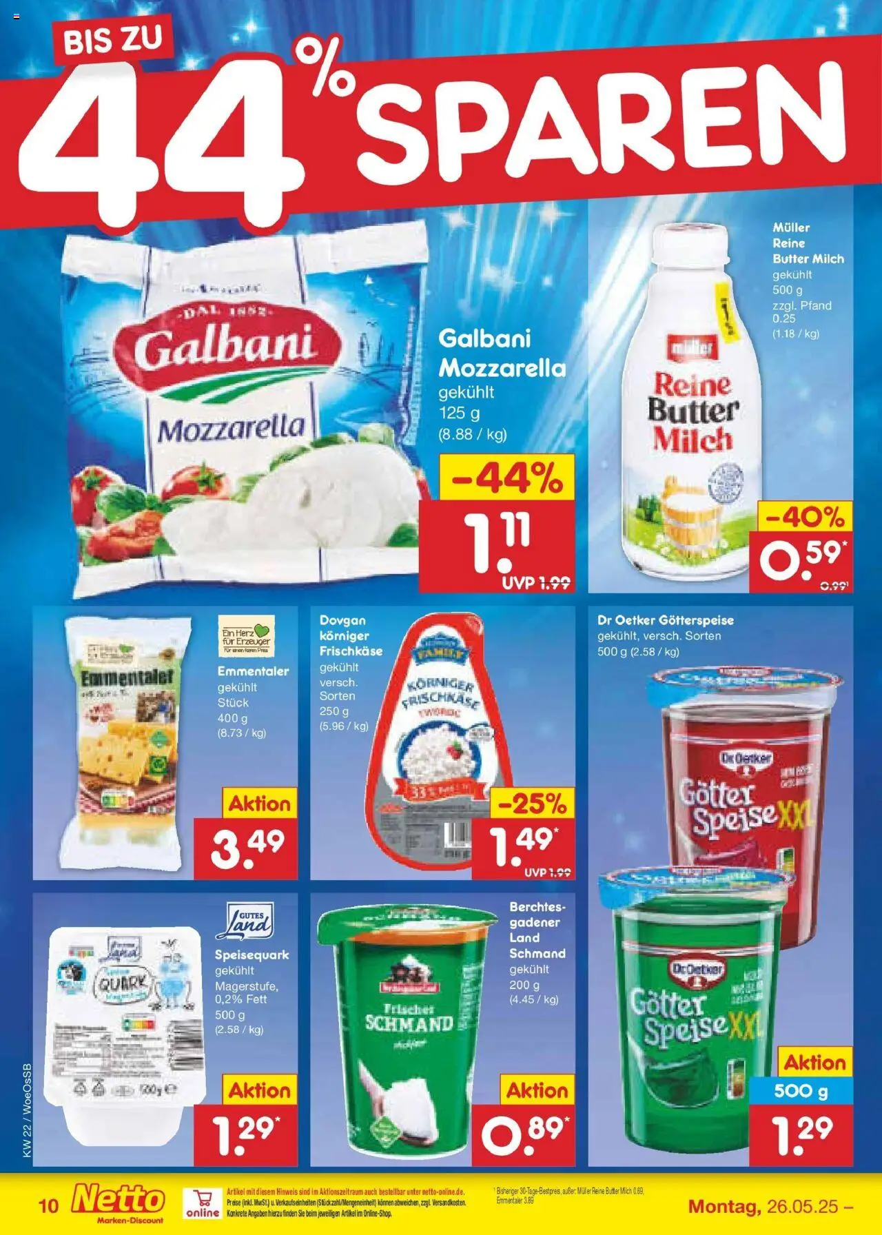 Netto Marken-Discount prospekt Gemmingen	 - gültig ab dem 26.05.2025 | Seite: 14 | Produkte: Quark, Milch, Speisequark, Frischkase