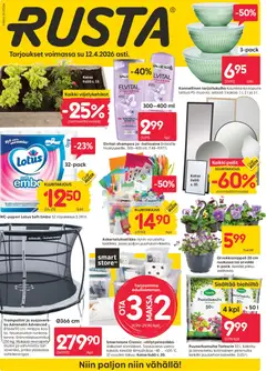 Rusta-mainoslehti voimassa 07.04.2026 alkaen