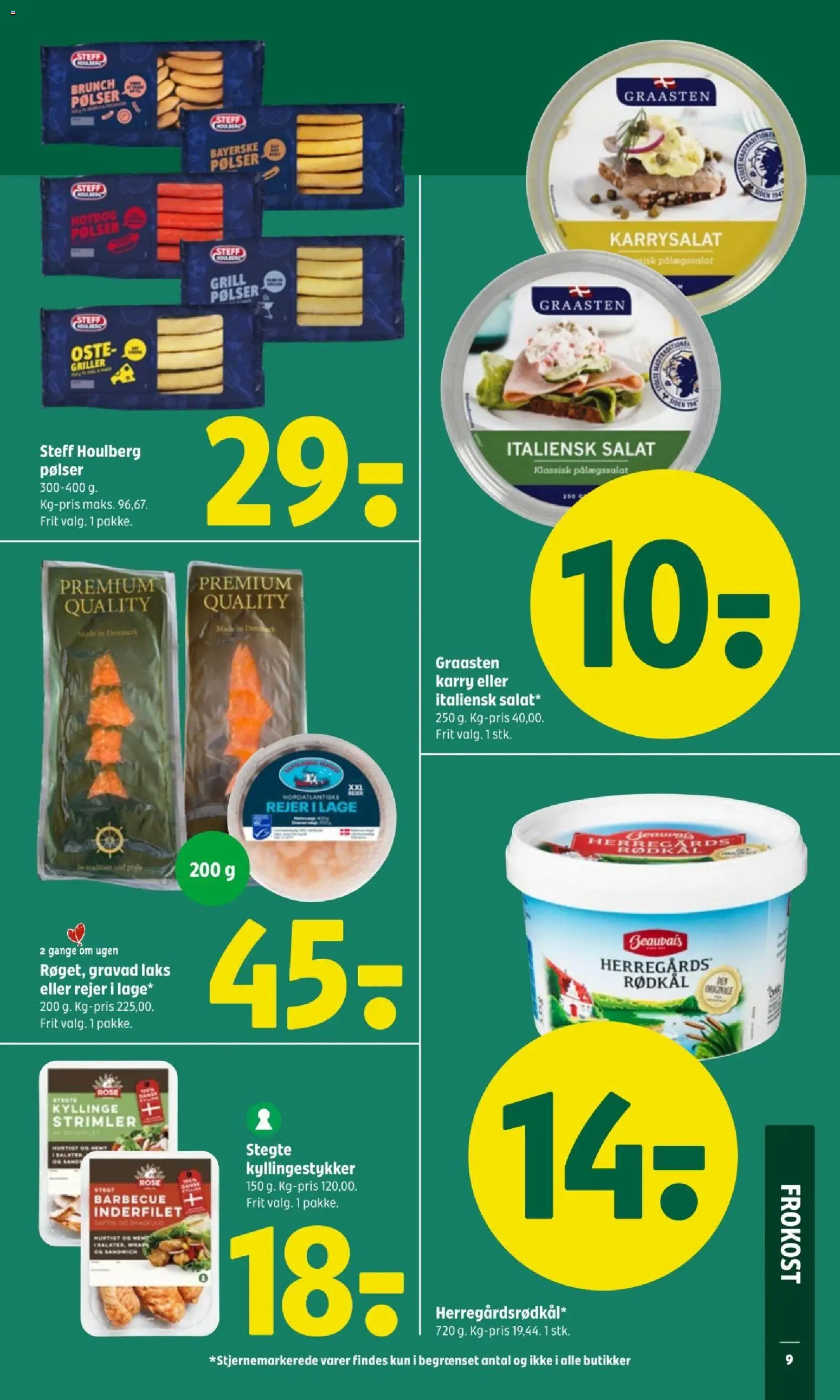 Coop 365 tilbudsavis – gyldig fra 13.11.2025 | Side: 11 | Produkter: Pølser, Salat, Rødkål, Karrysalat